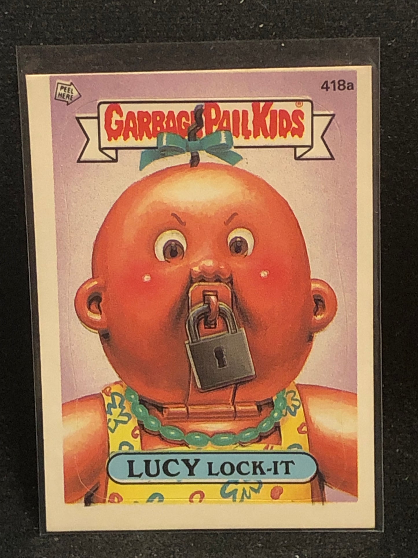 Garbage Pail Kids Original Series 11 (os11) 418a Lucy Lock It