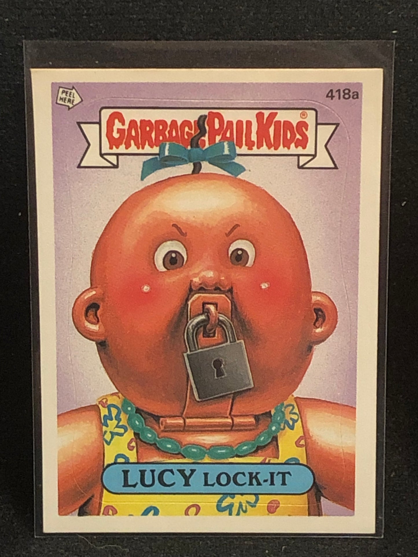 Garbage Pail Kids Original Series 11 (os11) 418a Lucy Lock It