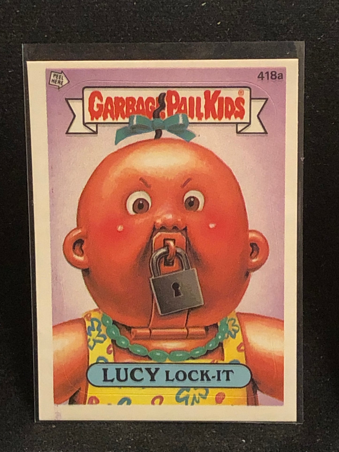 Garbage Pail Kids Original Series 11 (os11) 418a Lucy Lock It