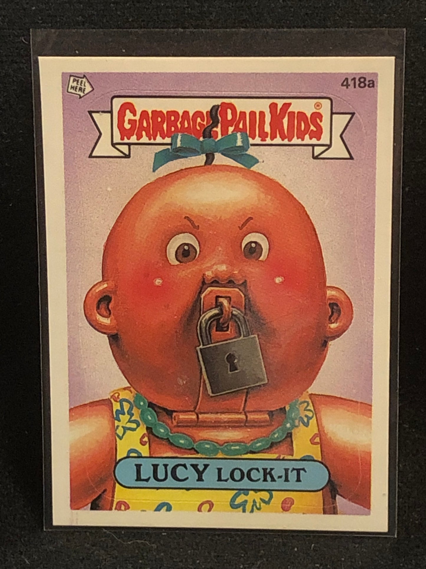 Garbage Pail Kids Original Series 11 (os11) 418a Lucy Lock It