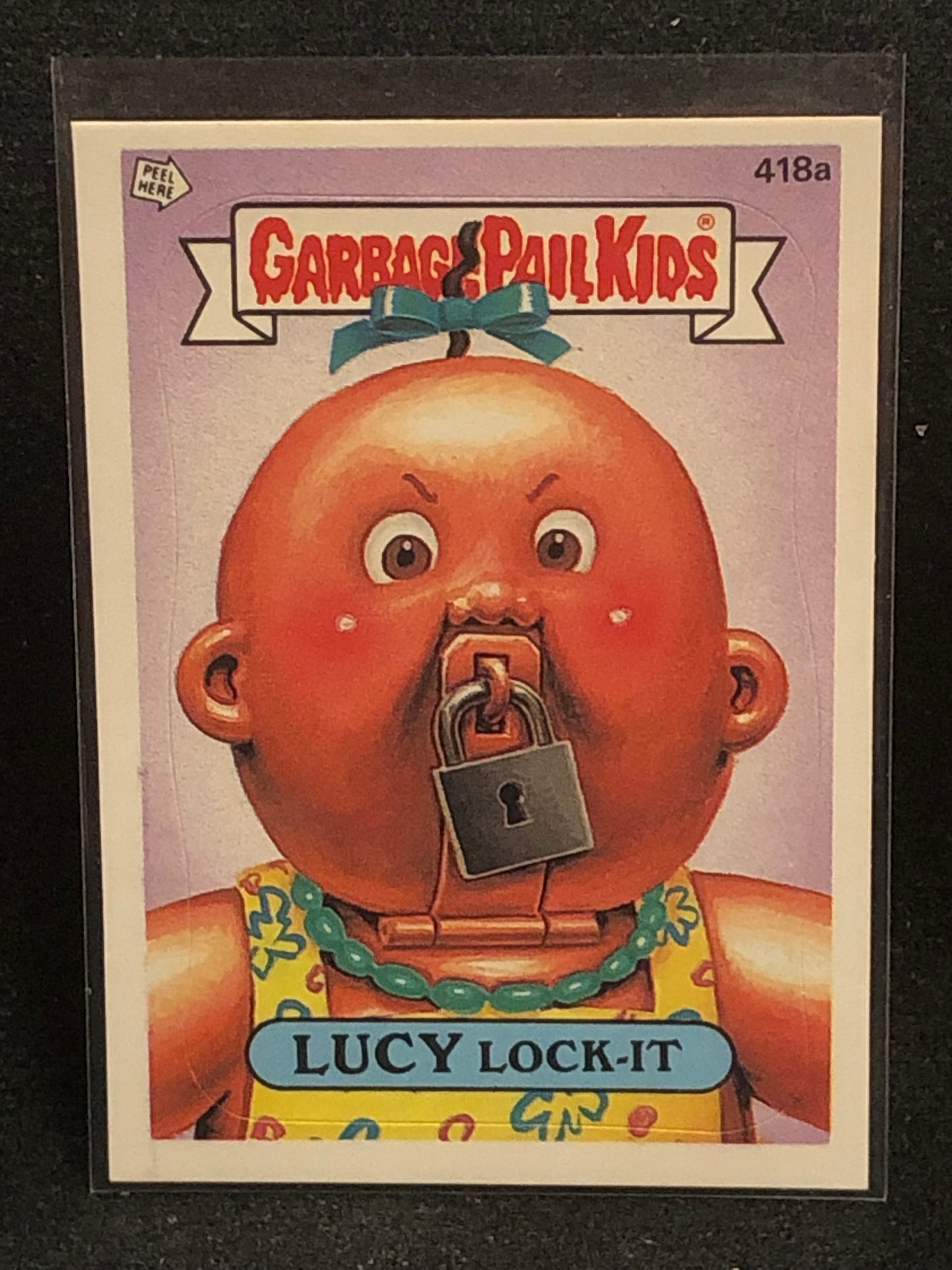 Garbage Pail Kids Original Series 11 (os11) 418a Lucy Lock It