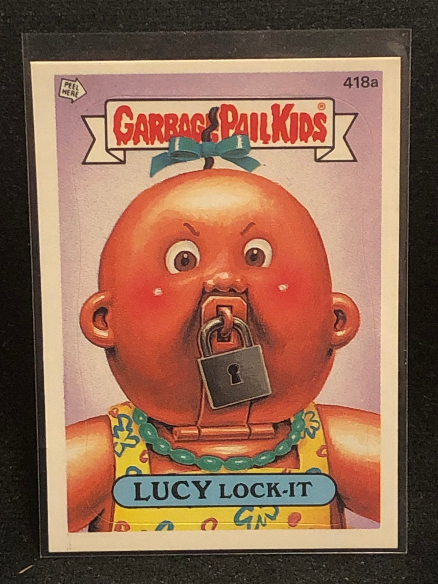 Garbage Pail Kids Original Series 11 (os11) 418a Lucy Lock It