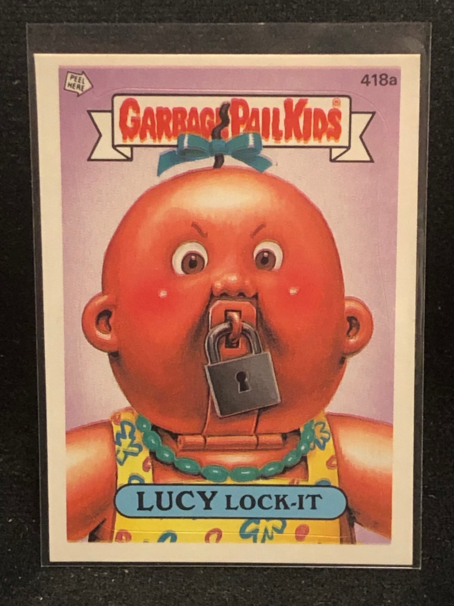 Garbage Pail Kids Original Series 11 (os11) 418a Lucy Lock It