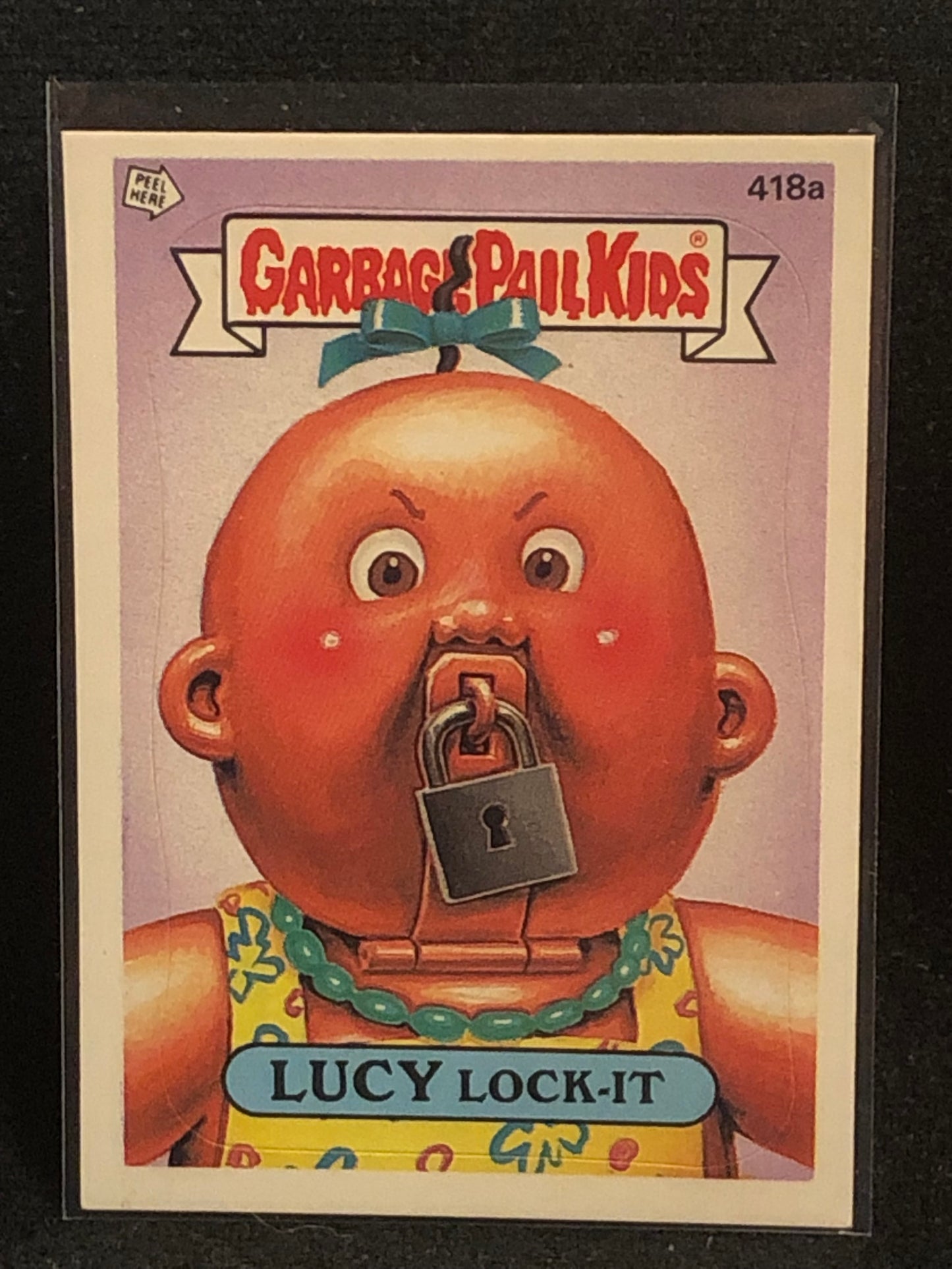 Garbage Pail Kids Original Series 11 (os11) 418a Lucy Lock It