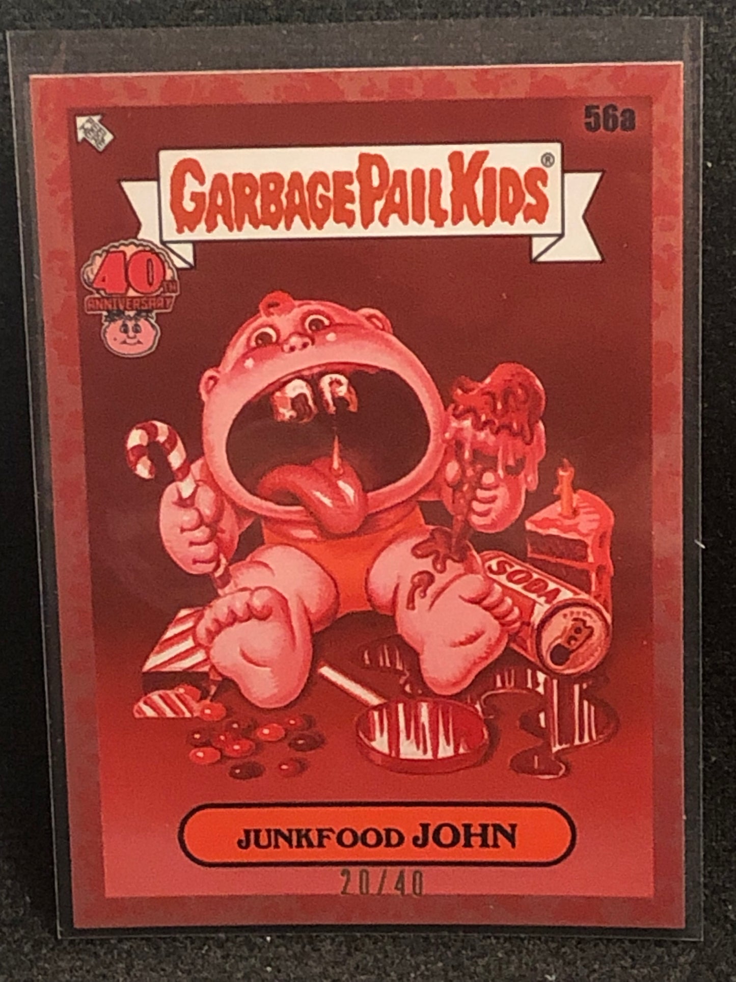 Garbage Pail Kids 40th Anniversary U-PICK Ruby Red Parallel /40 Singles