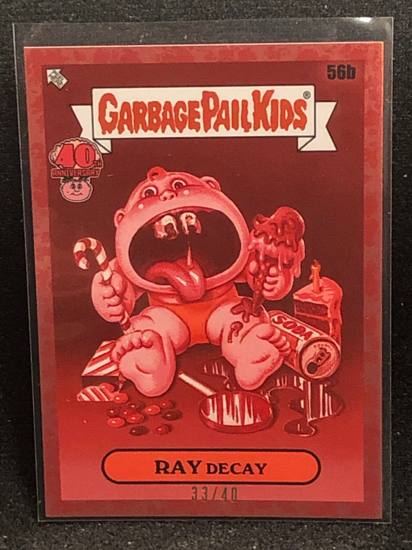 Garbage Pail Kids 40th Anniversary U-PICK Ruby Red Parallel /40 Singles