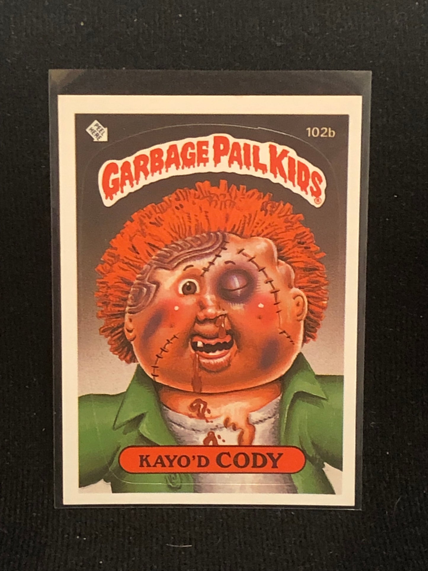 Garbage Pail Kids Original Series 3 (os3) 102b Kayo'd Cody