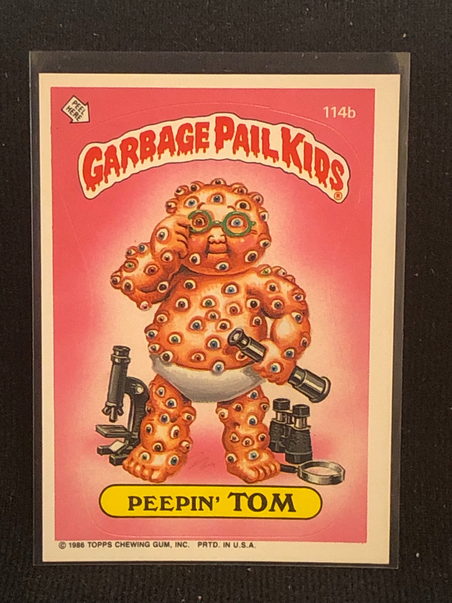 Garbage Pail Kids Original Series 3 (os3) 114b Peepin Tom