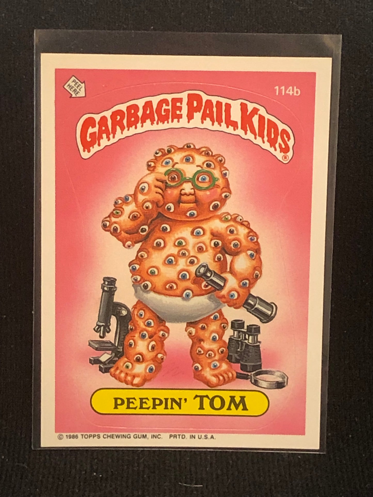 Garbage Pail Kids Original Series 3 (os3) 114b Peepin Tom