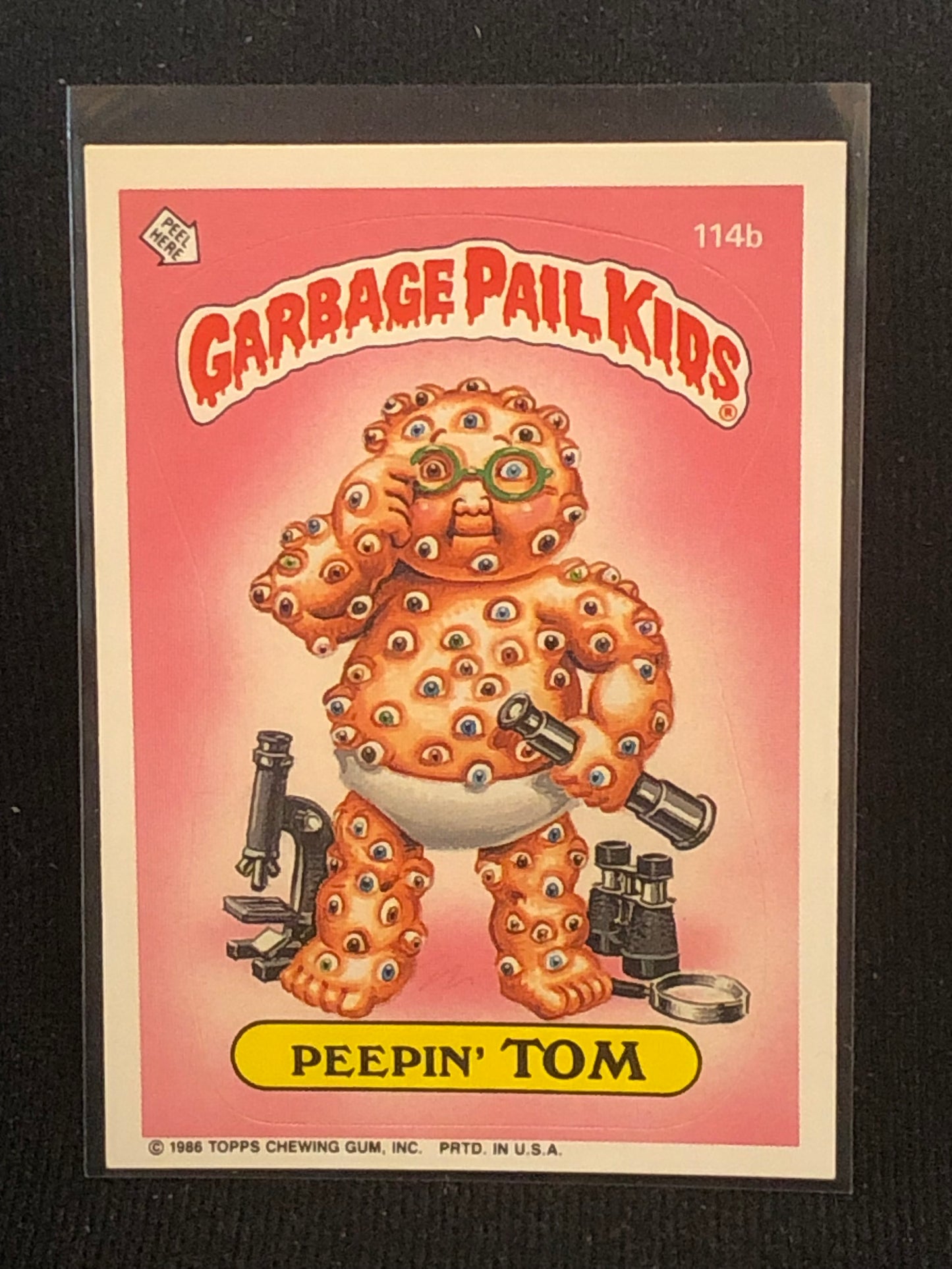 Garbage Pail Kids Original Series 3 (os3) 114b Peepin Tom