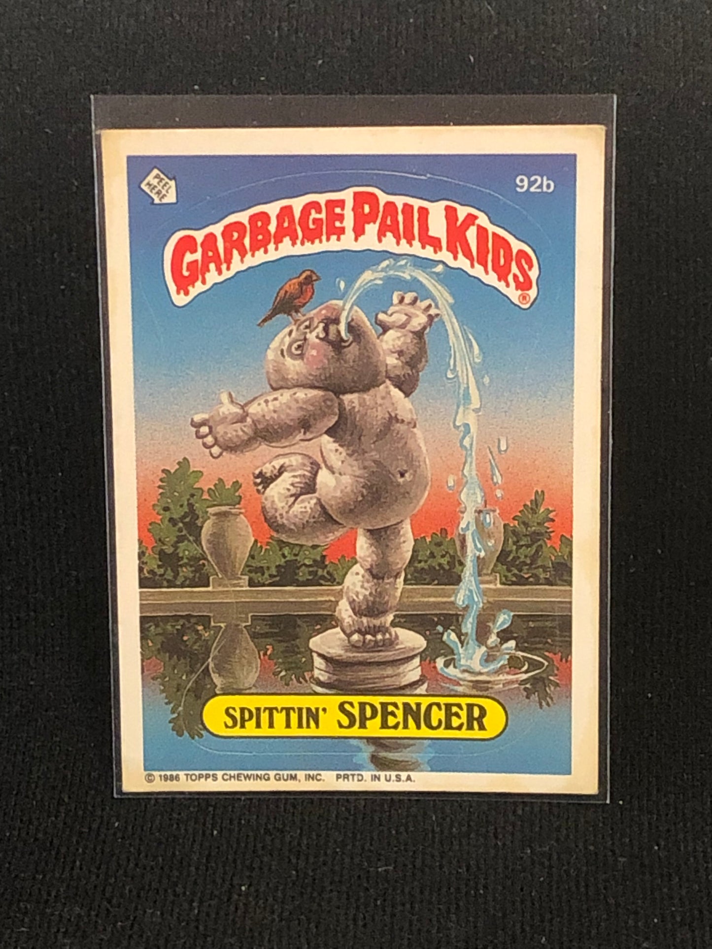 Garbage Pail Kids Original Series 3 (os3) 92b Spittin Spencer