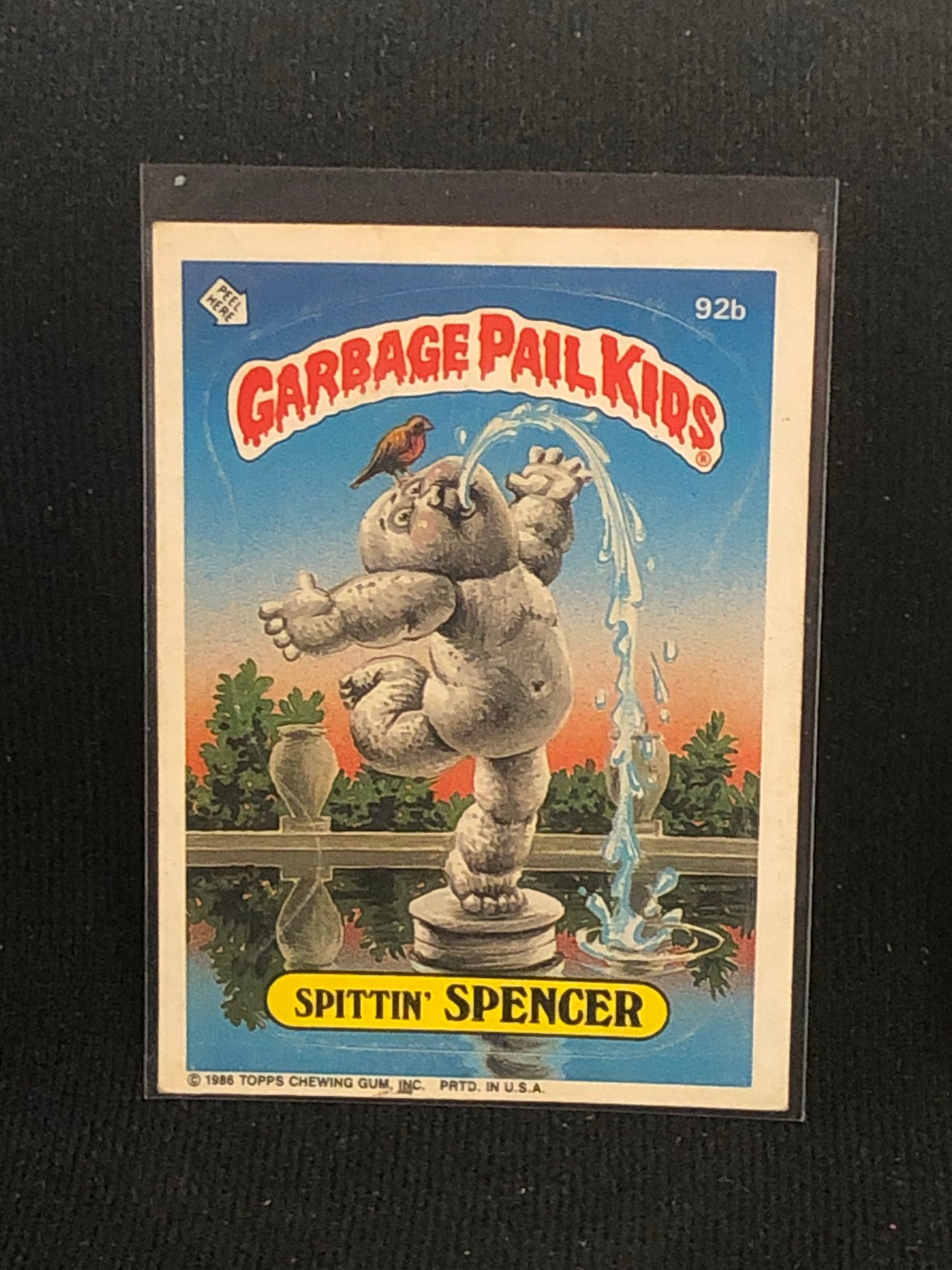 Garbage Pail Kids Original Series 3 (os3) 92b Spittin Spencer
