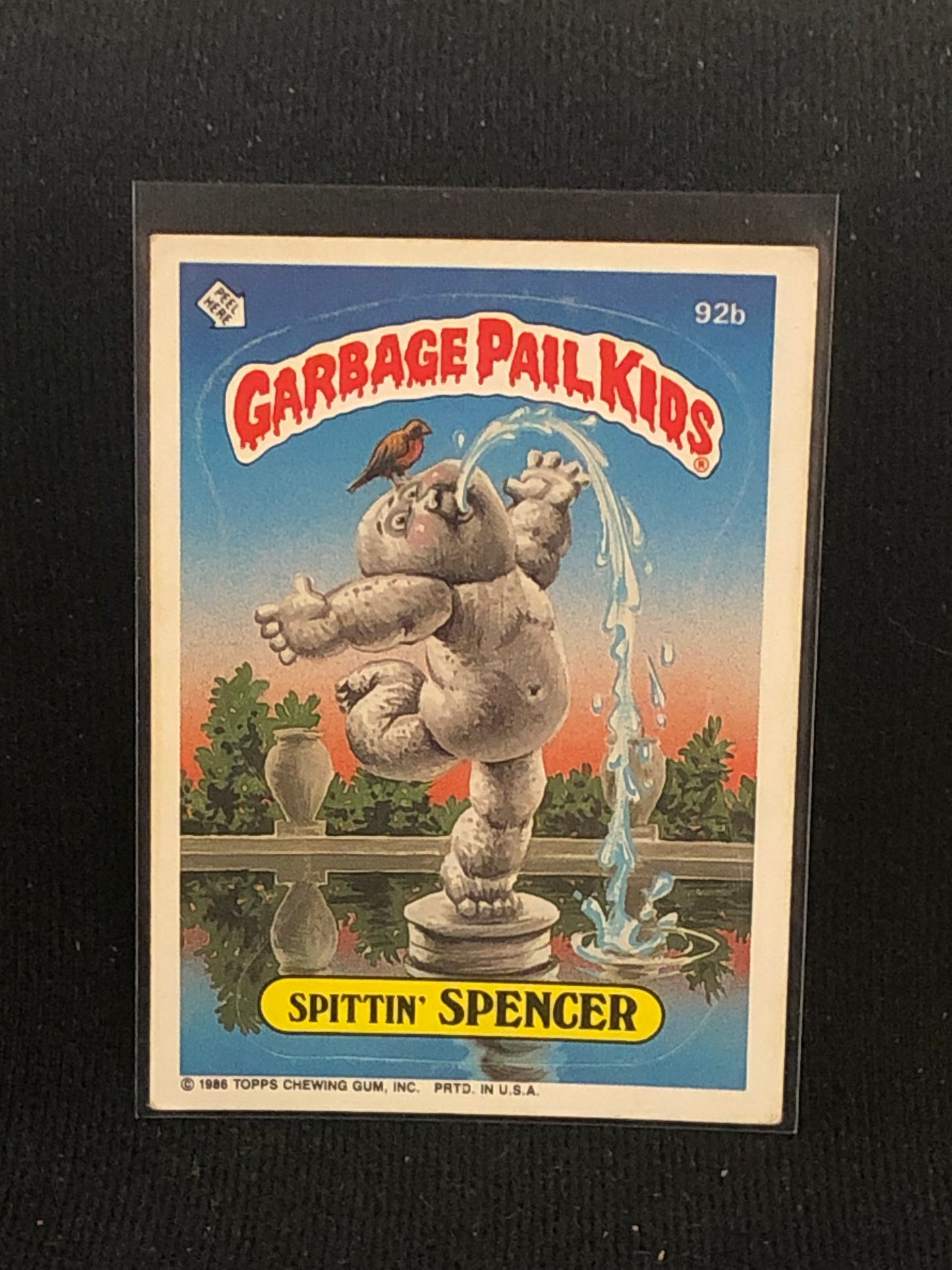 Garbage Pail Kids Original Series 3 (os3) 92b Spittin Spencer