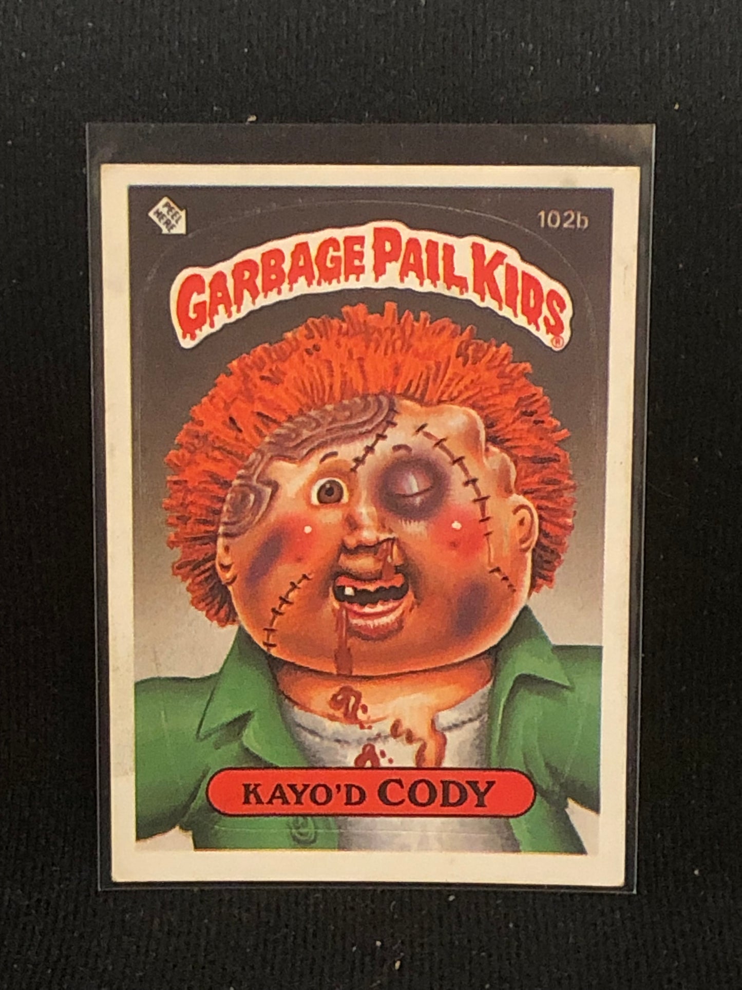 Garbage Pail Kids Original Series 3 (os3) 102b Kayo'd Cody