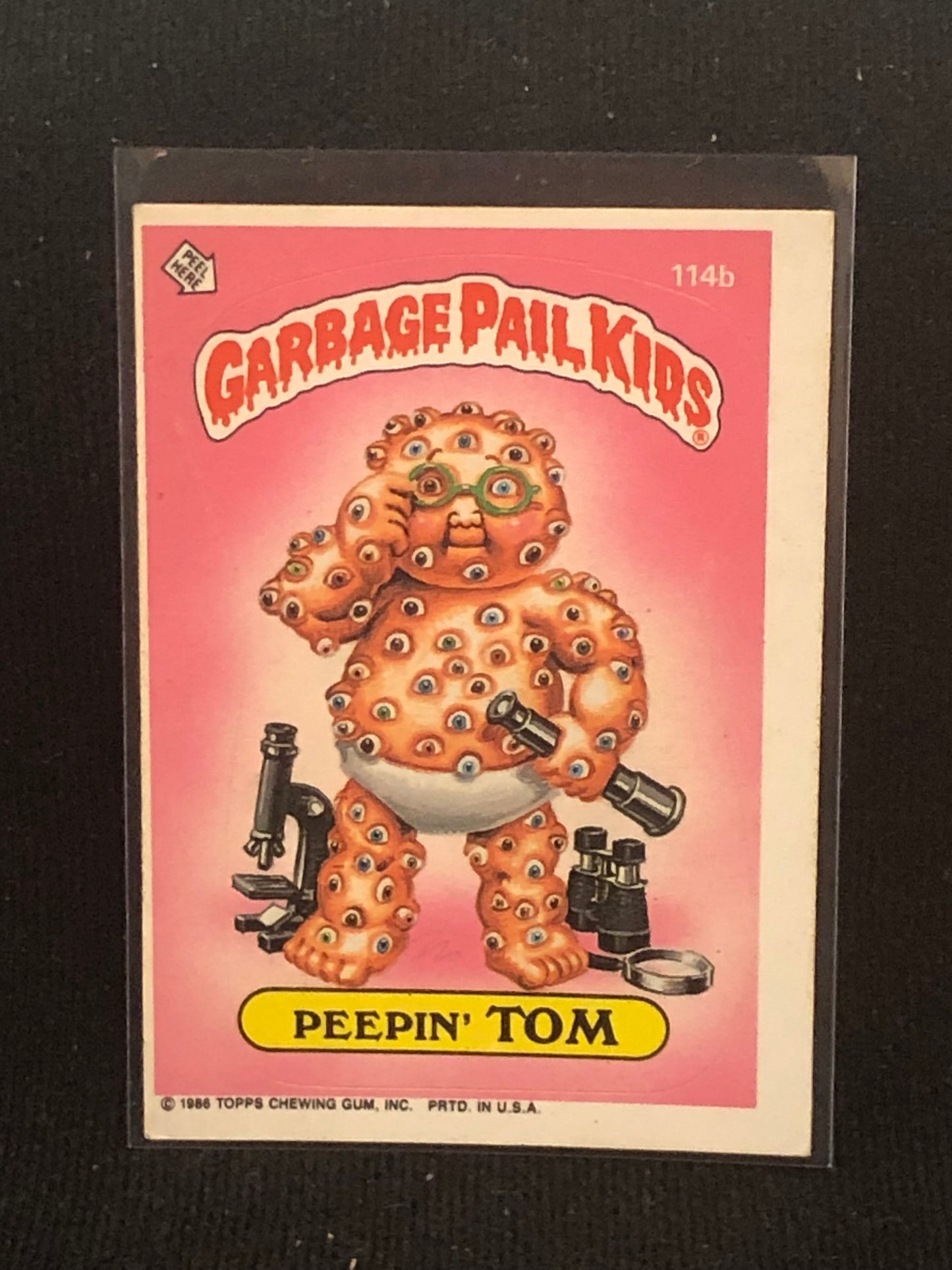 Garbage Pail Kids Original Series 3 (os3) 114b Peepin Tom