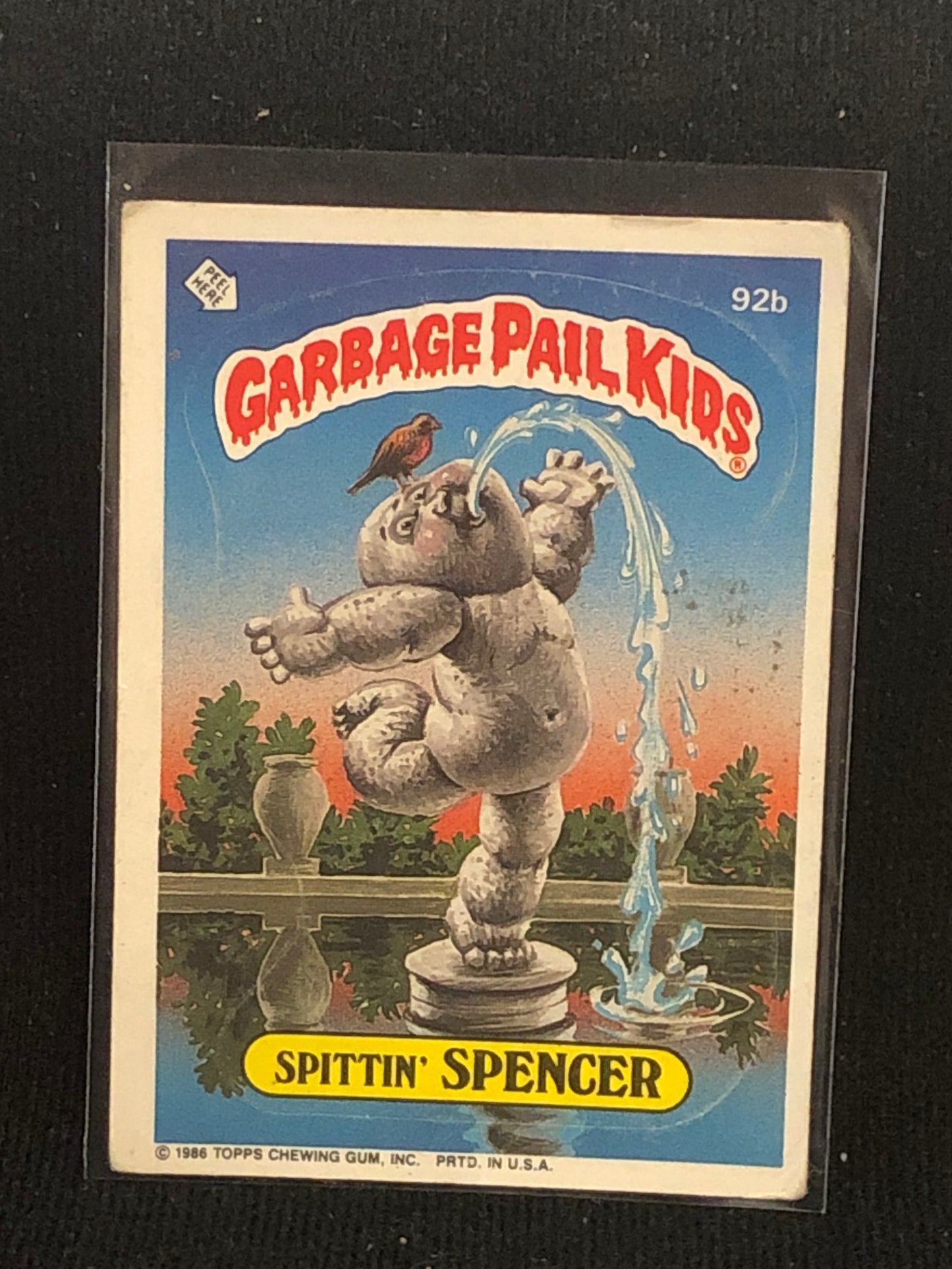 Garbage Pail Kids Original Series 3 (os3) 92b Spittin Spencer