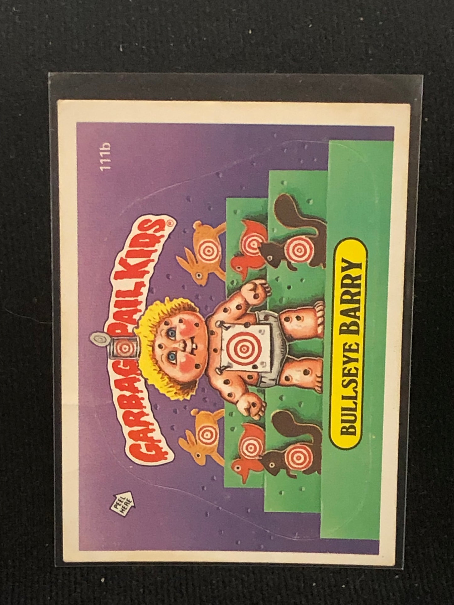 Garbage Pail Kids Original Series 3 (os3) 111b Bullseye Barry