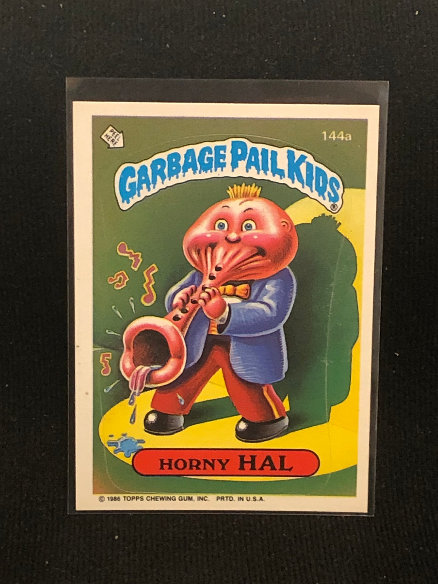 Garbage Pail Kids Original Series 4 (os4) 144a Horny Hal