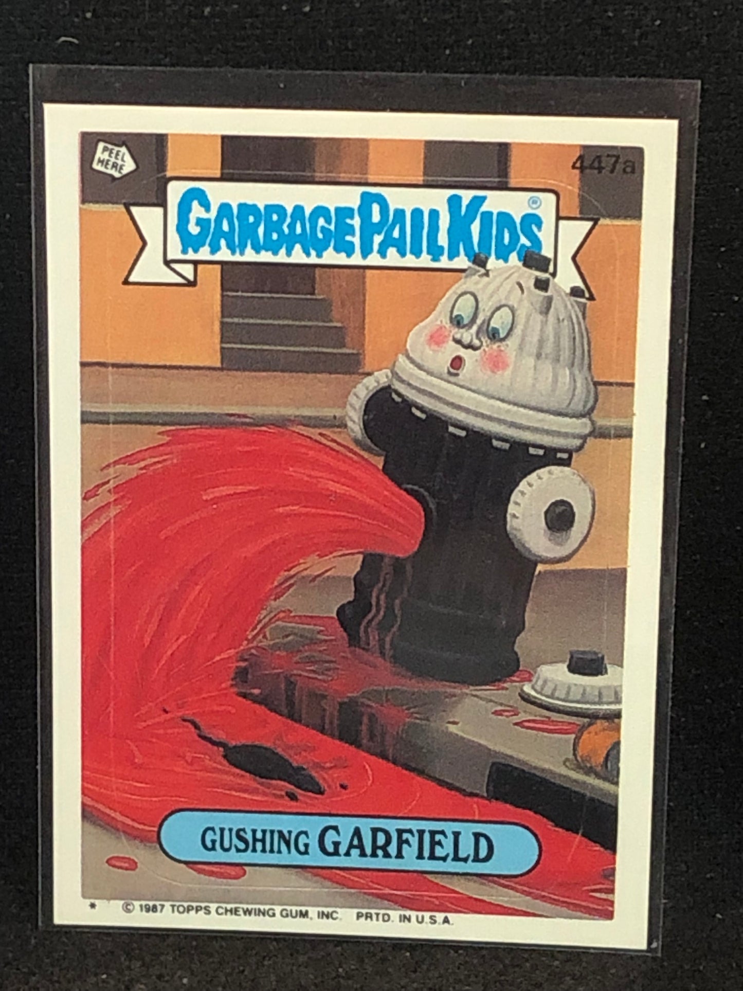 Garbage Pail Kids Original Series 11 (os11) 447a Gushing Garfield