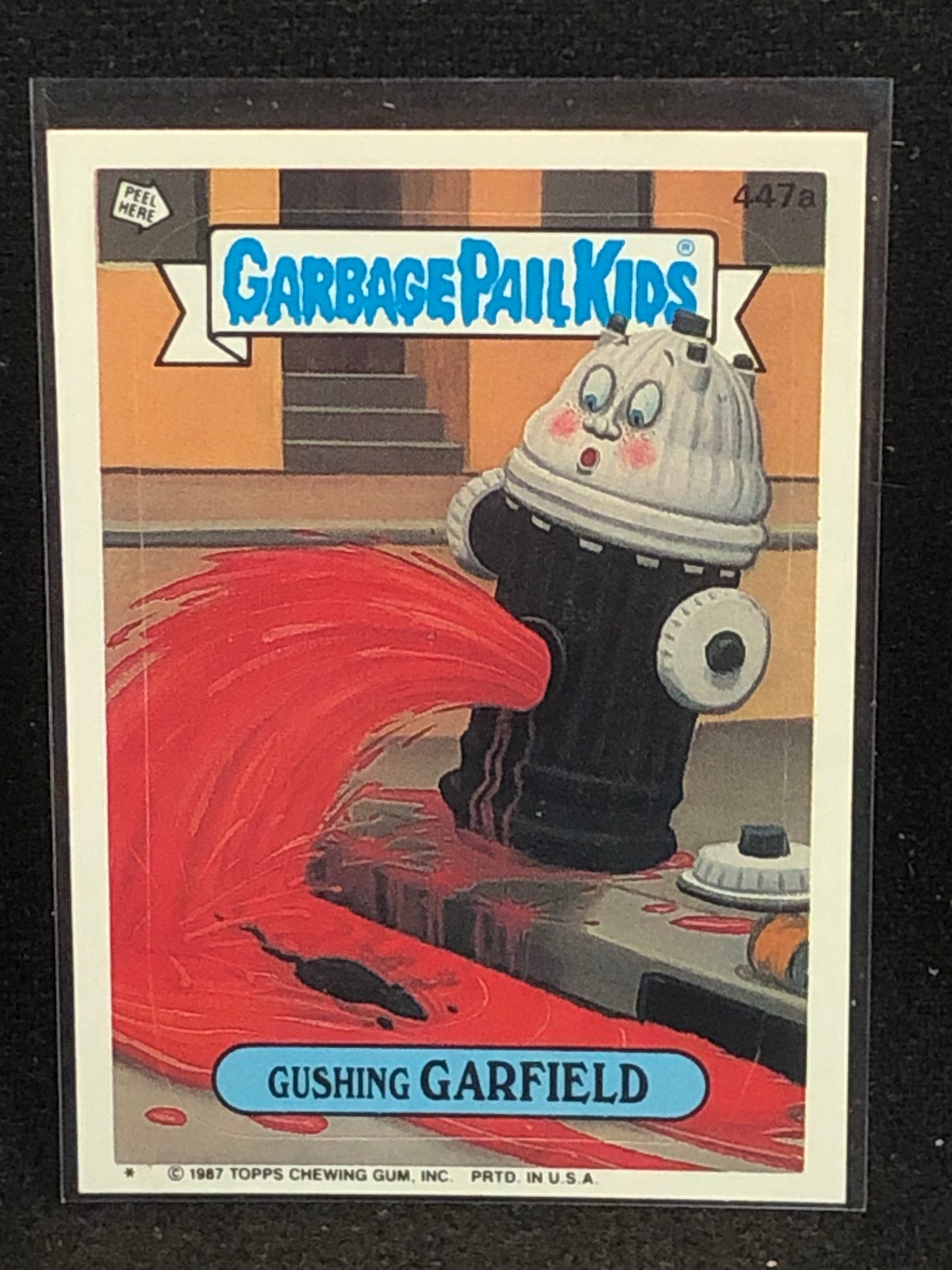 Garbage Pail Kids Original Series 11 (os11) 447a Gushing Garfield