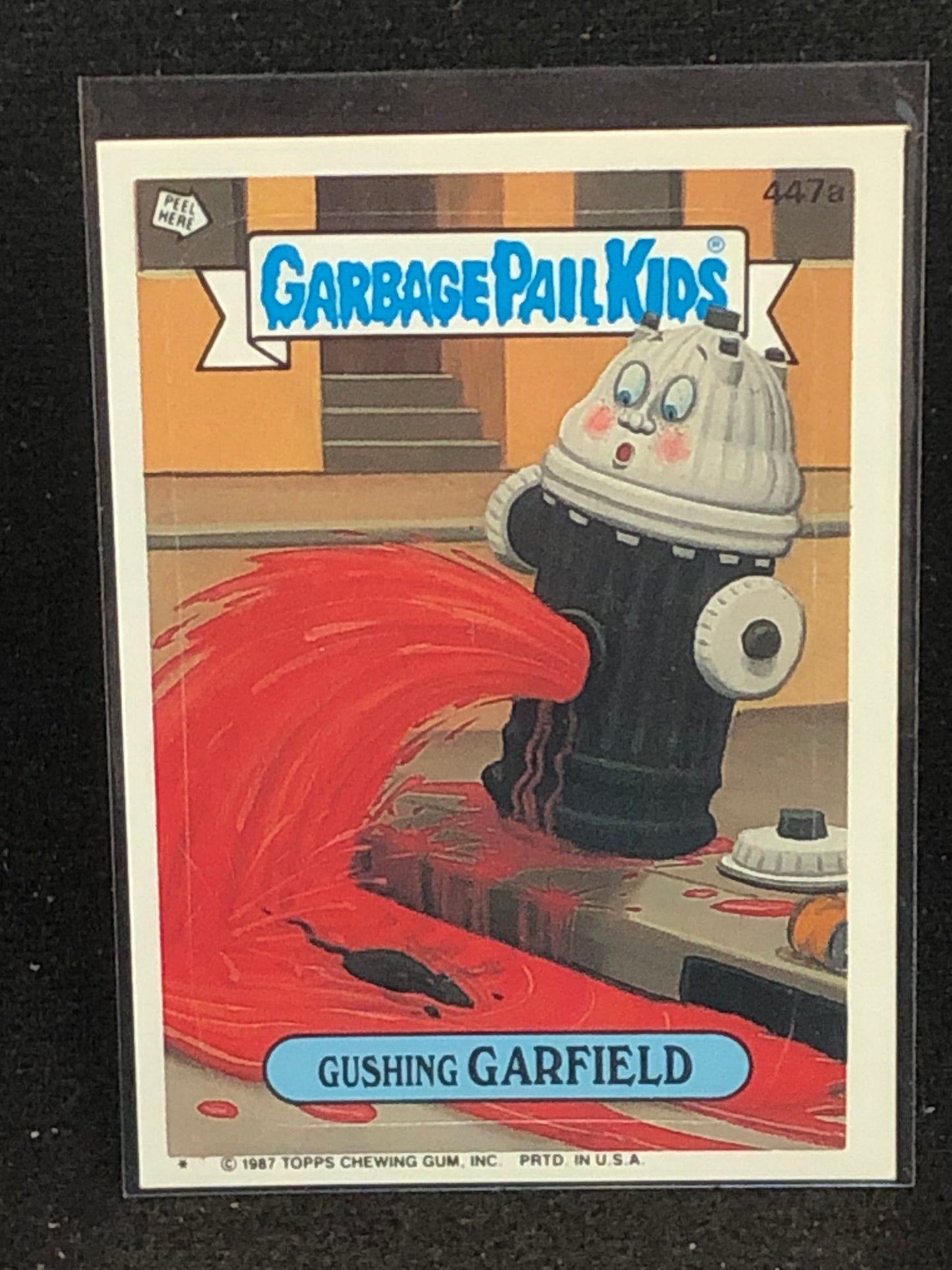 Garbage Pail Kids Original Series 11 (os11) 447a Gushing Garfield