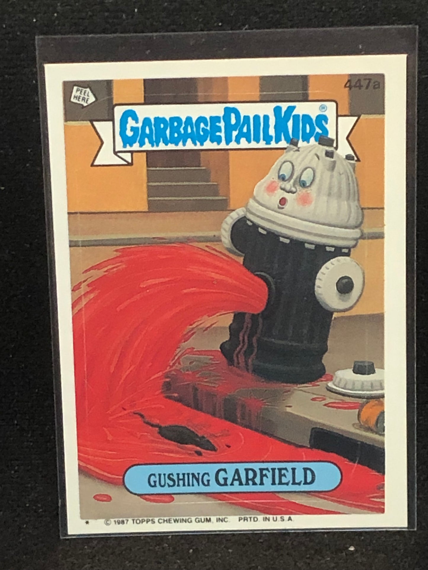 Garbage Pail Kids Original Series 11 (os11) 447a Gushing Garfield
