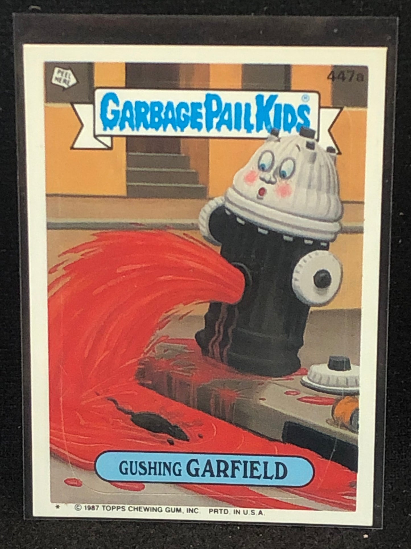 Garbage Pail Kids Original Series 11 (os11) 447a Gushing Garfield