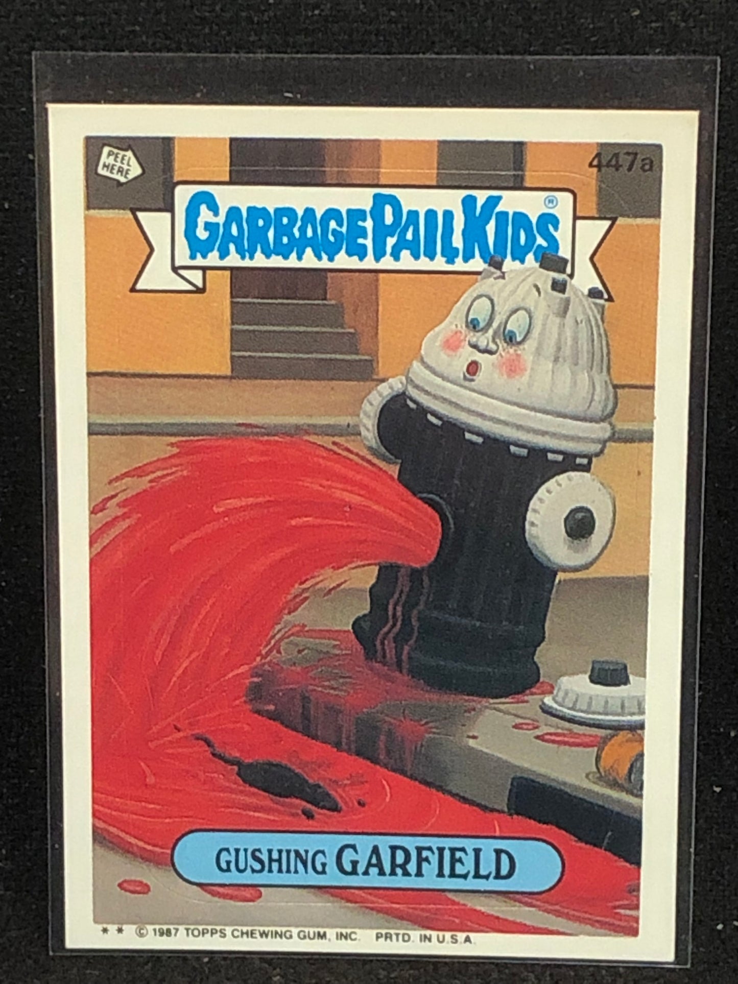 Garbage Pail Kids Original Series 11 (os11) 447a Gushing Garfield
