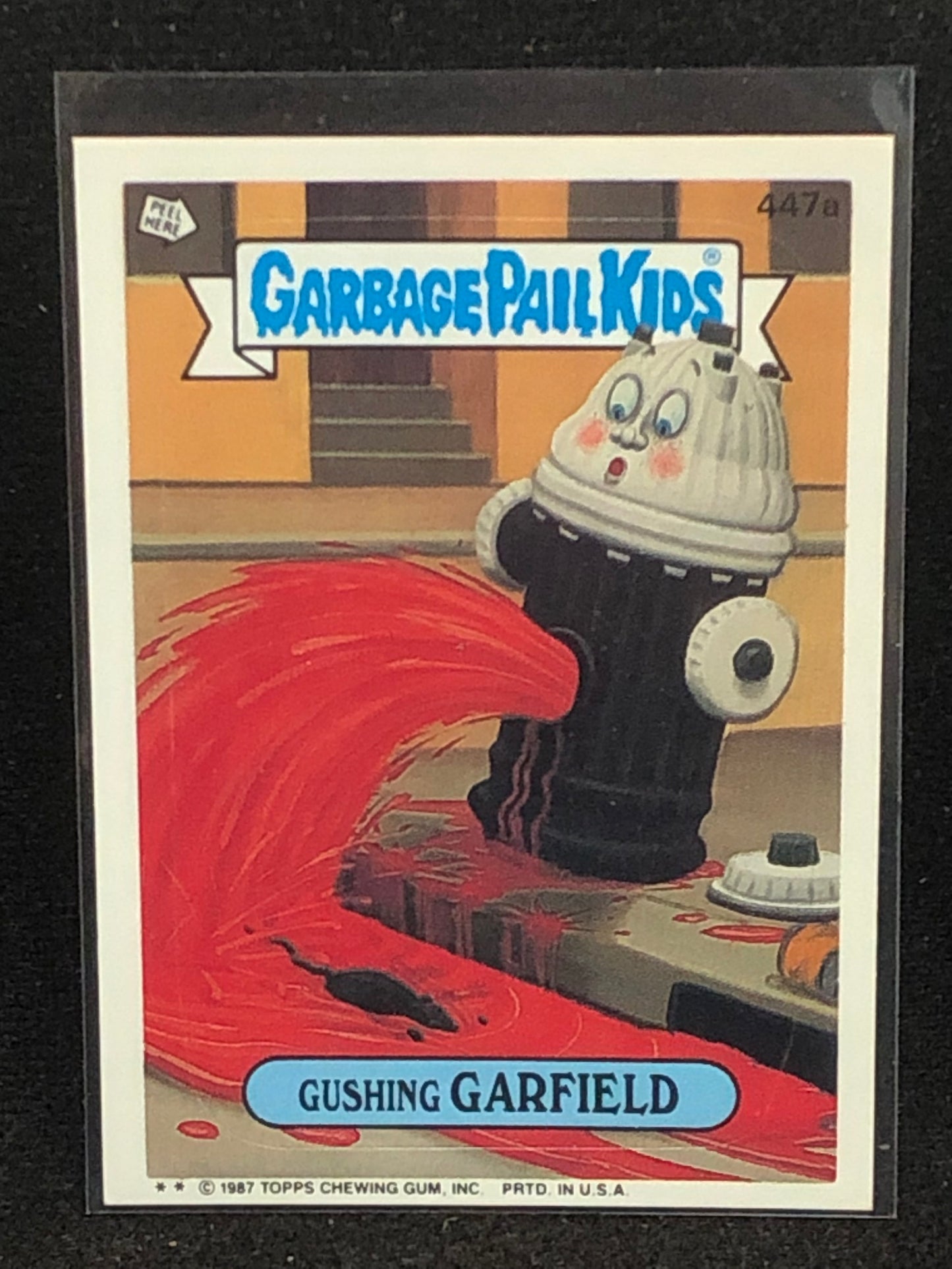 Garbage Pail Kids Original Series 11 (os11) 447a Gushing Garfield