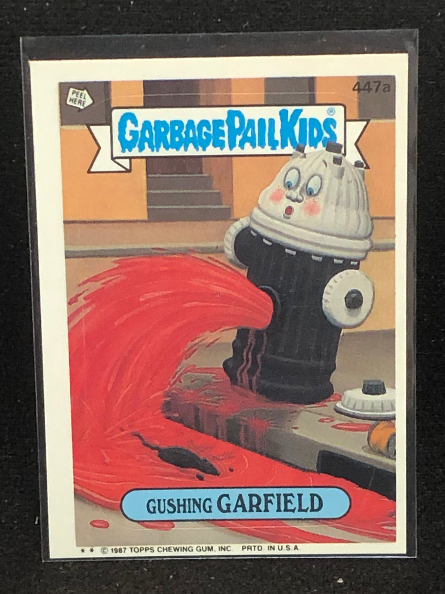 Garbage Pail Kids Original Series 11 (os11) 447a Gushing Garfield
