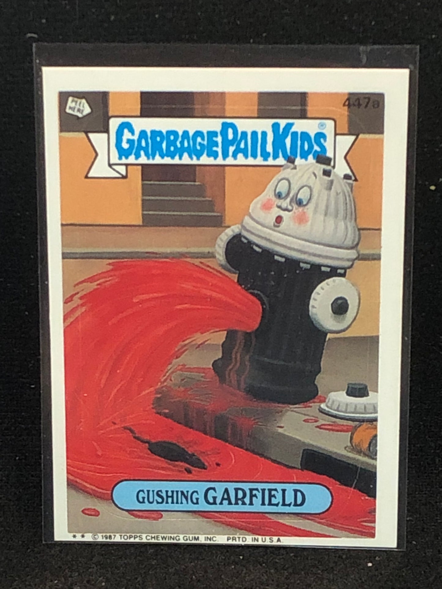 Garbage Pail Kids Original Series 11 (os11) 447a Gushing Garfield