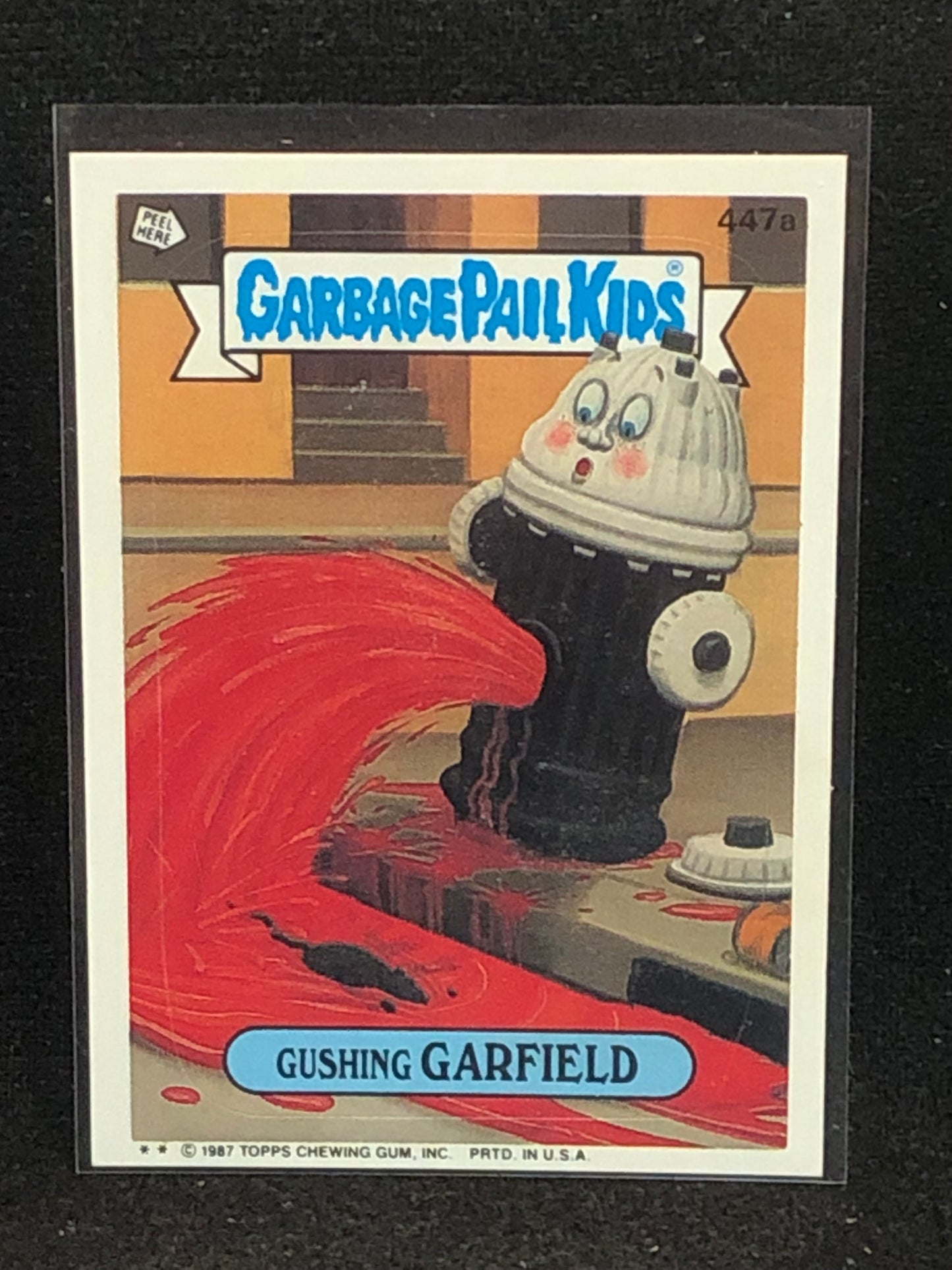Garbage Pail Kids Original Series 11 (os11) 447a Gushing Garfield