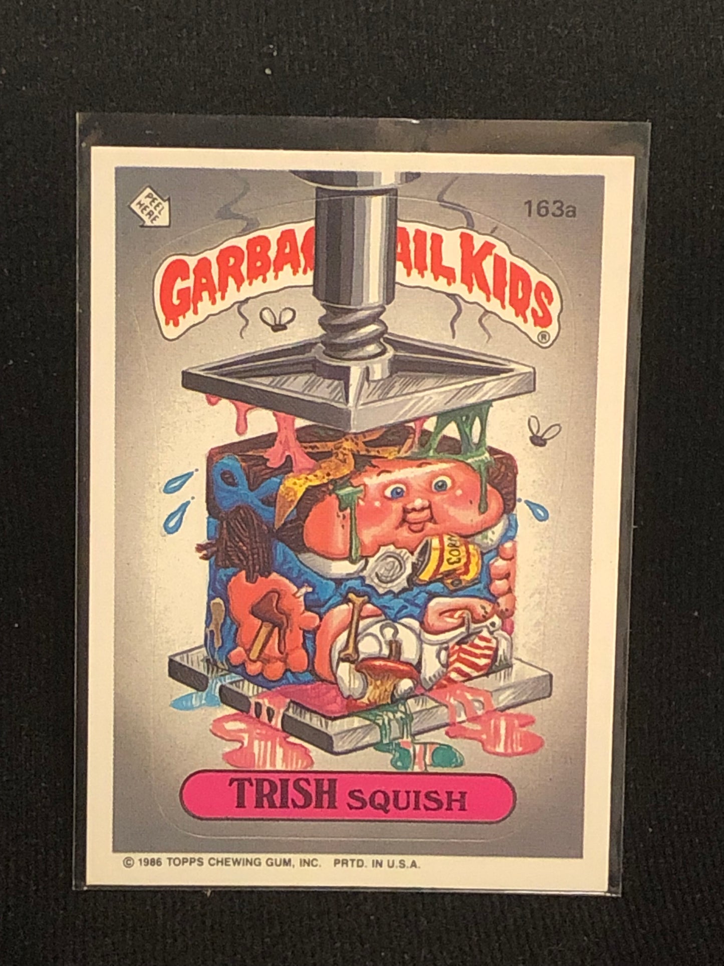 Garbage Pail Kids Original Series 4 (os4) 163a Trish Squish