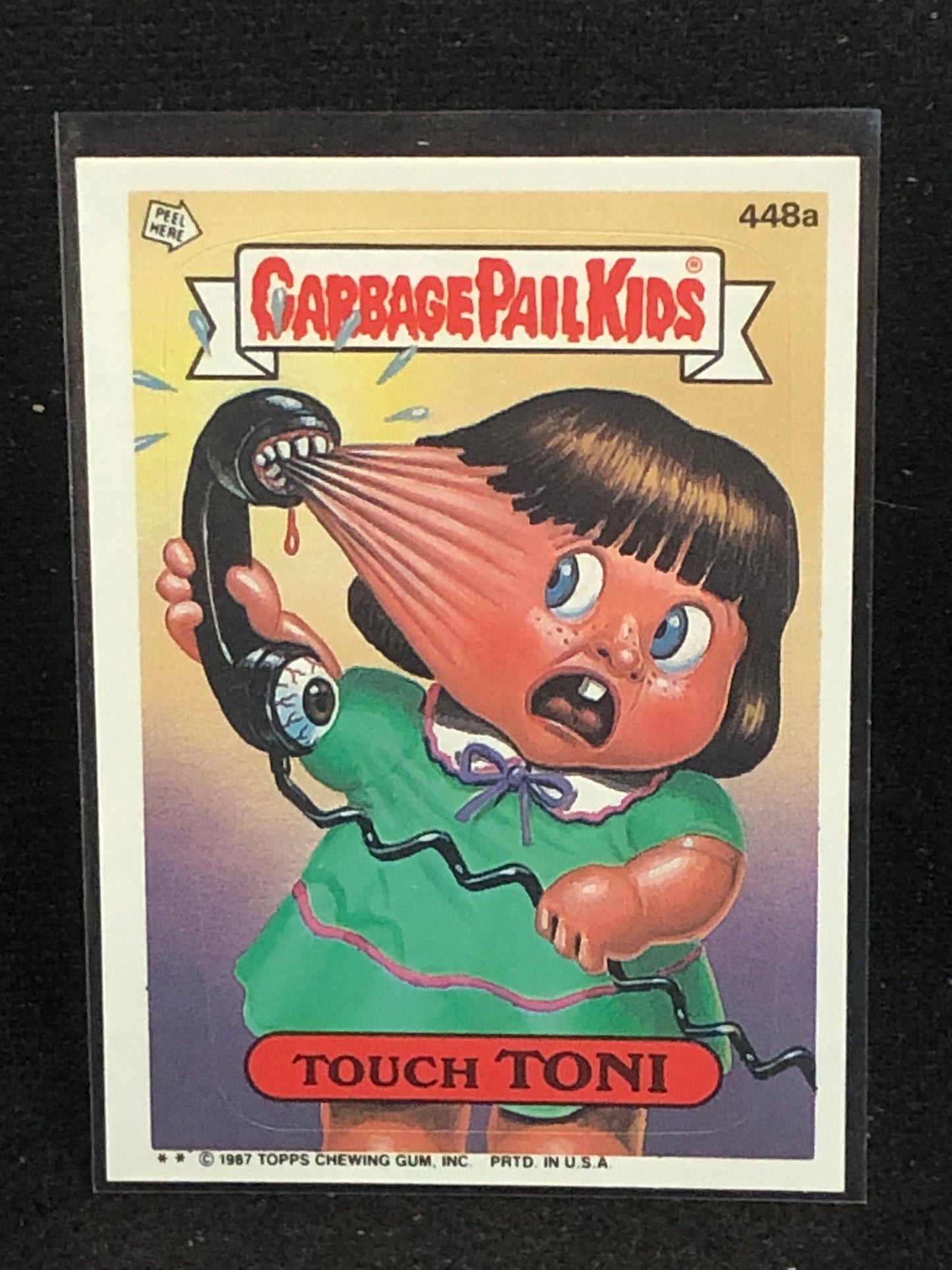 Garbage Pail Kids Original Series 11 (os11) 448a Touch Toni