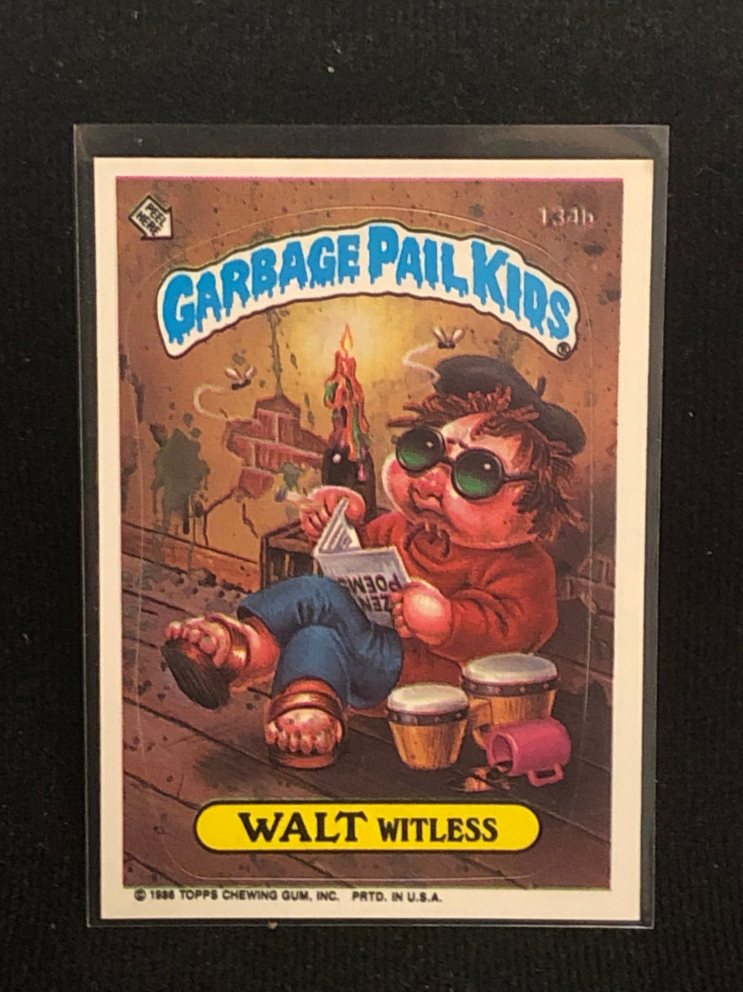Garbage Pail Kids Original Series 4 (os4) 134b Walt Witless