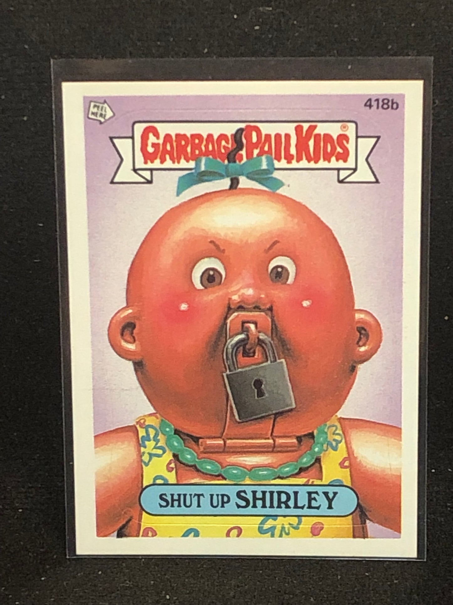 Garbage Pail Kids Original Series 11 (os11) 418b Shut Up Shirley