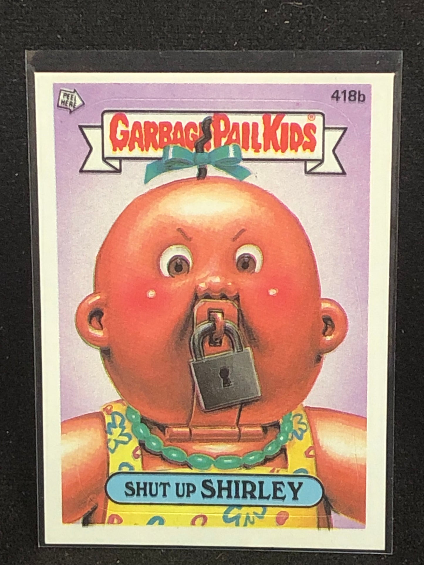 Garbage Pail Kids Original Series 11 (os11) 418b Shut Up Shirley