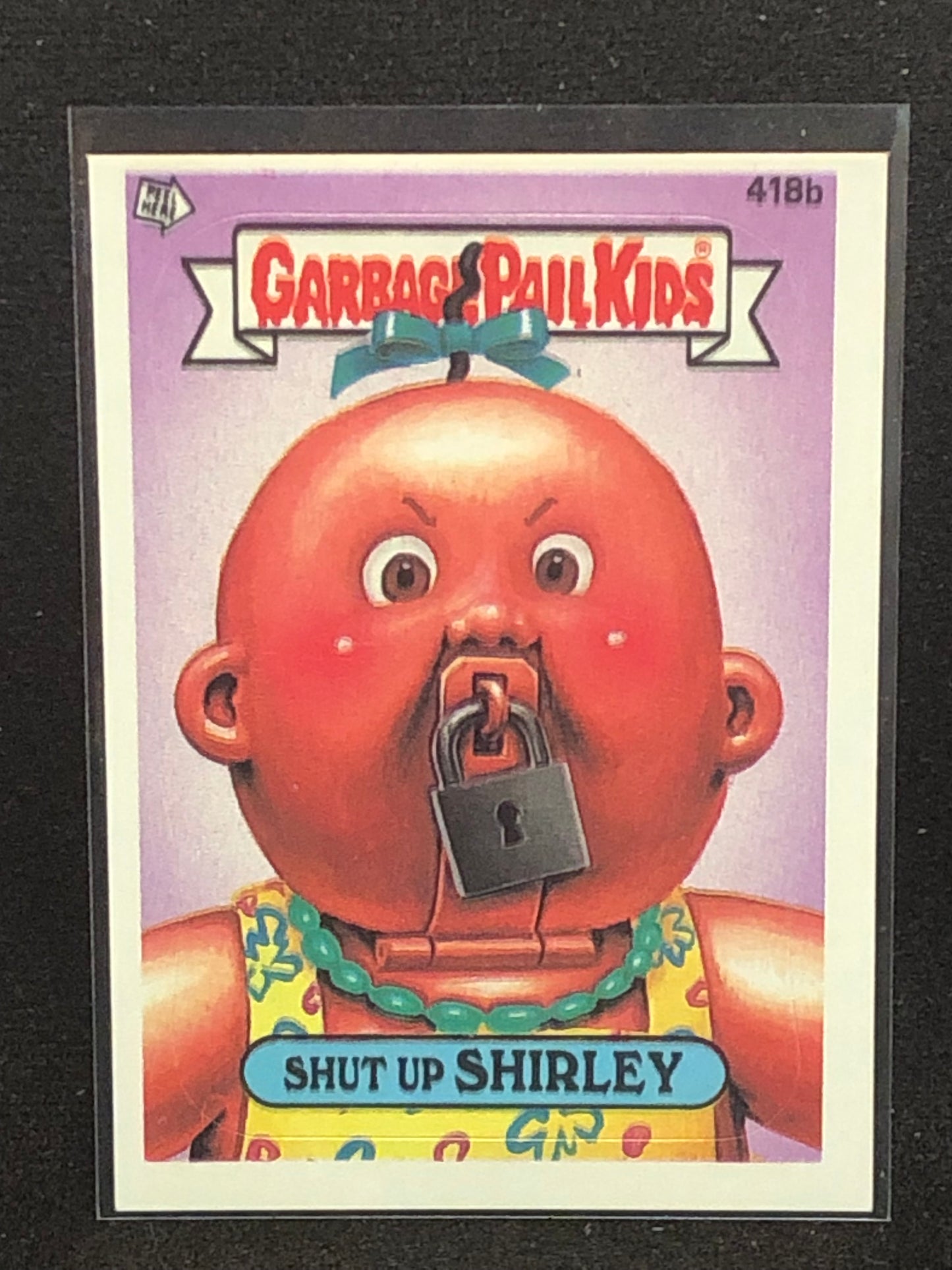 Garbage Pail Kids Original Series 11 (os11) 418b Shut Up Shirley