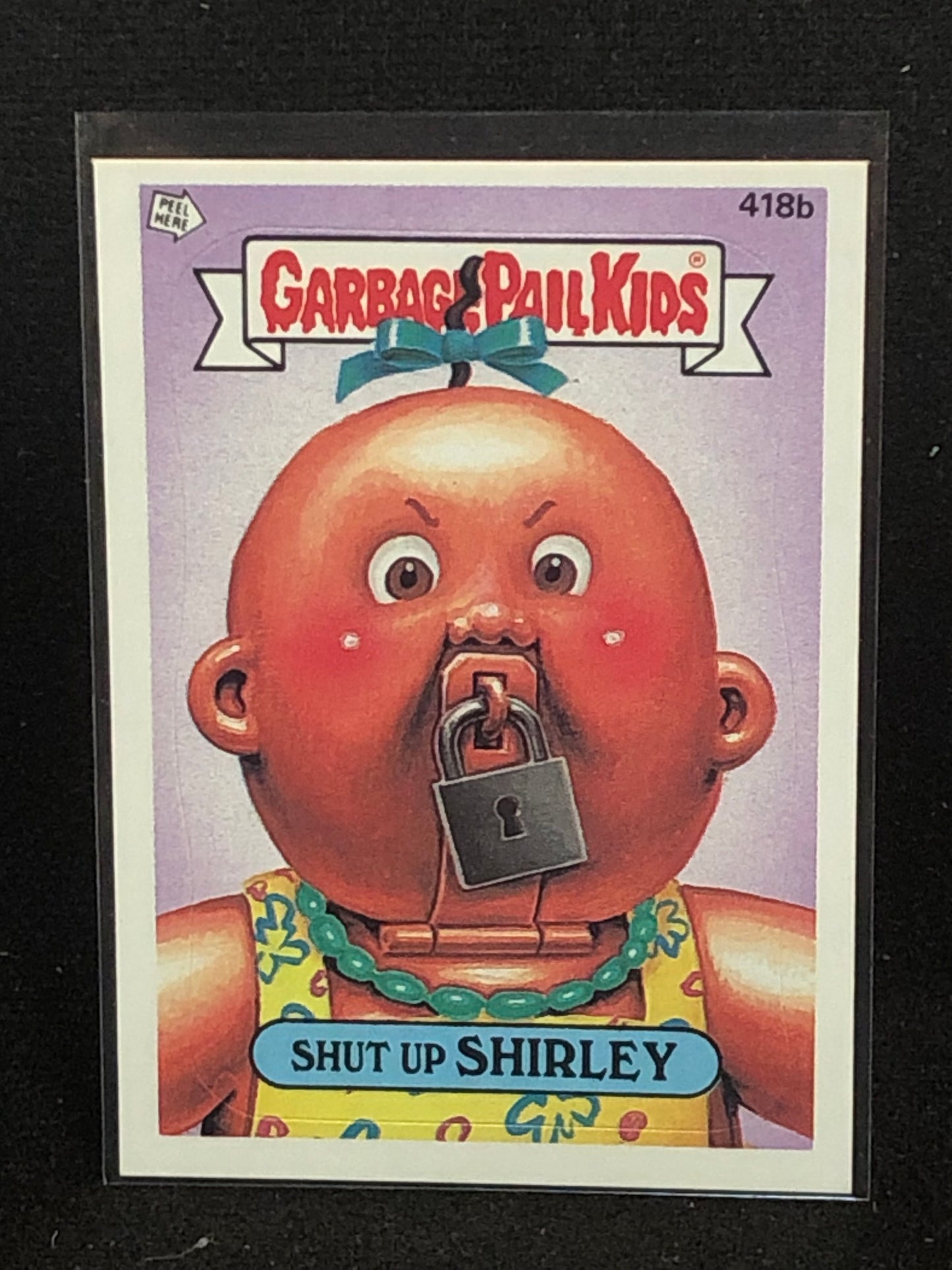 Garbage Pail Kids Original Series 11 (os11) 418b Shut Up Shirley