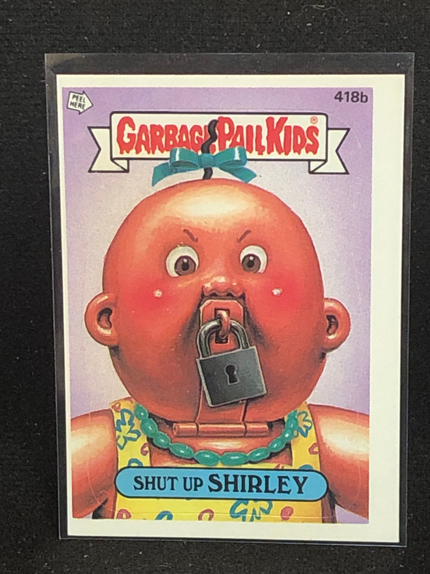 Garbage Pail Kids Original Series 11 (os11) 418b Shut Up Shirley