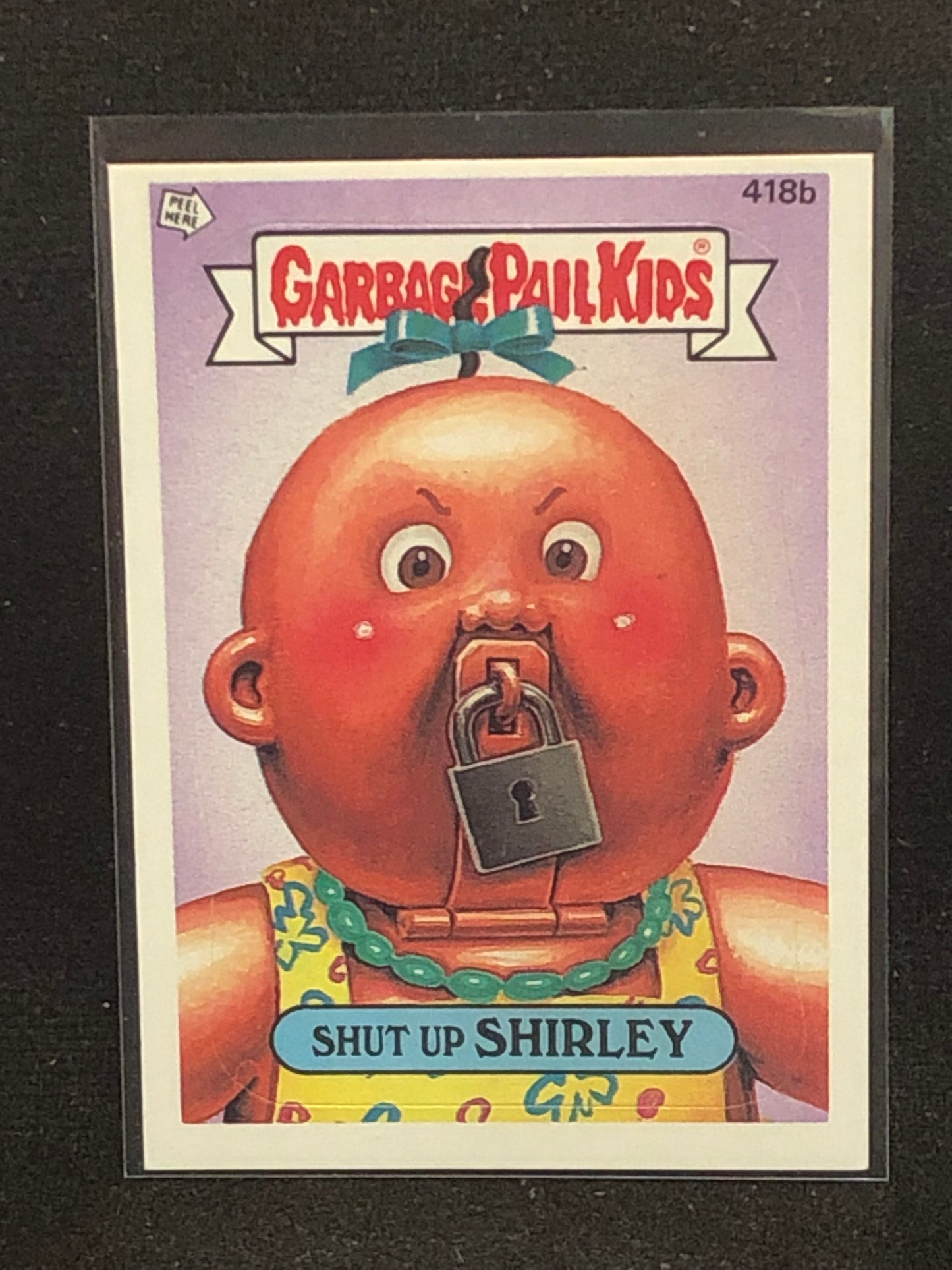 Garbage Pail Kids Original Series 11 (os11) 418b Shut Up Shirley