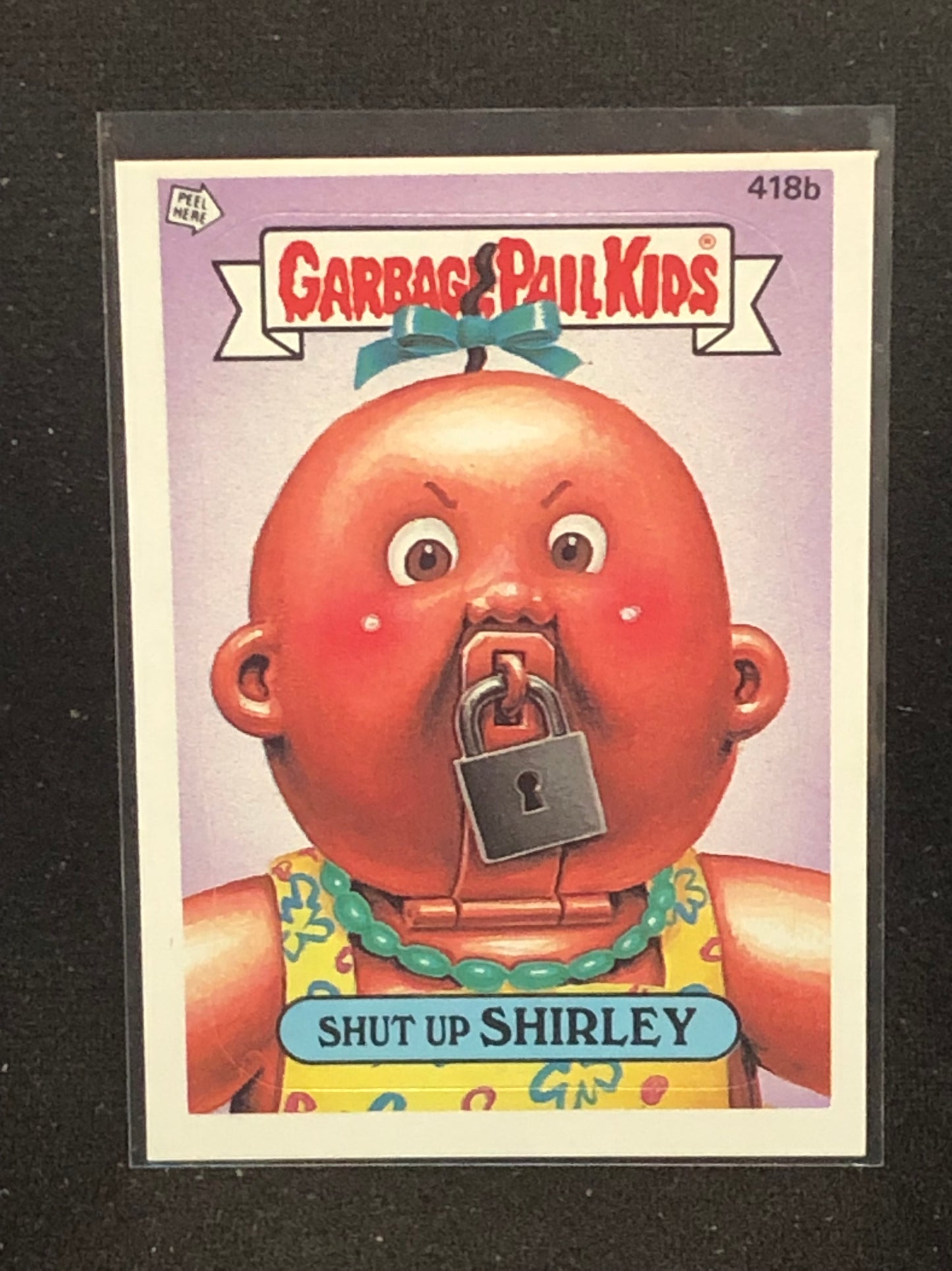 Garbage Pail Kids Original Series 11 (os11) 418b Shut Up Shirley