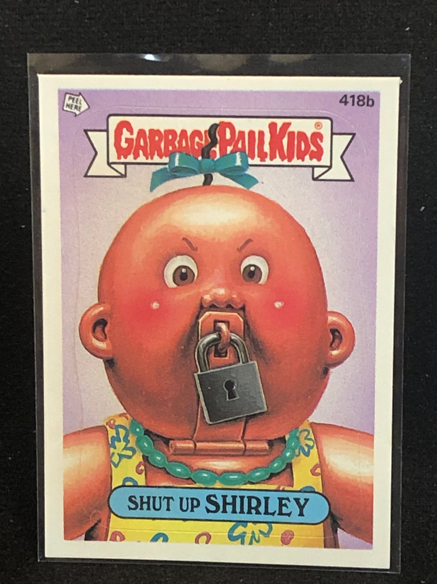 Garbage Pail Kids Original Series 11 (os11) 418b Shut Up Shirley
