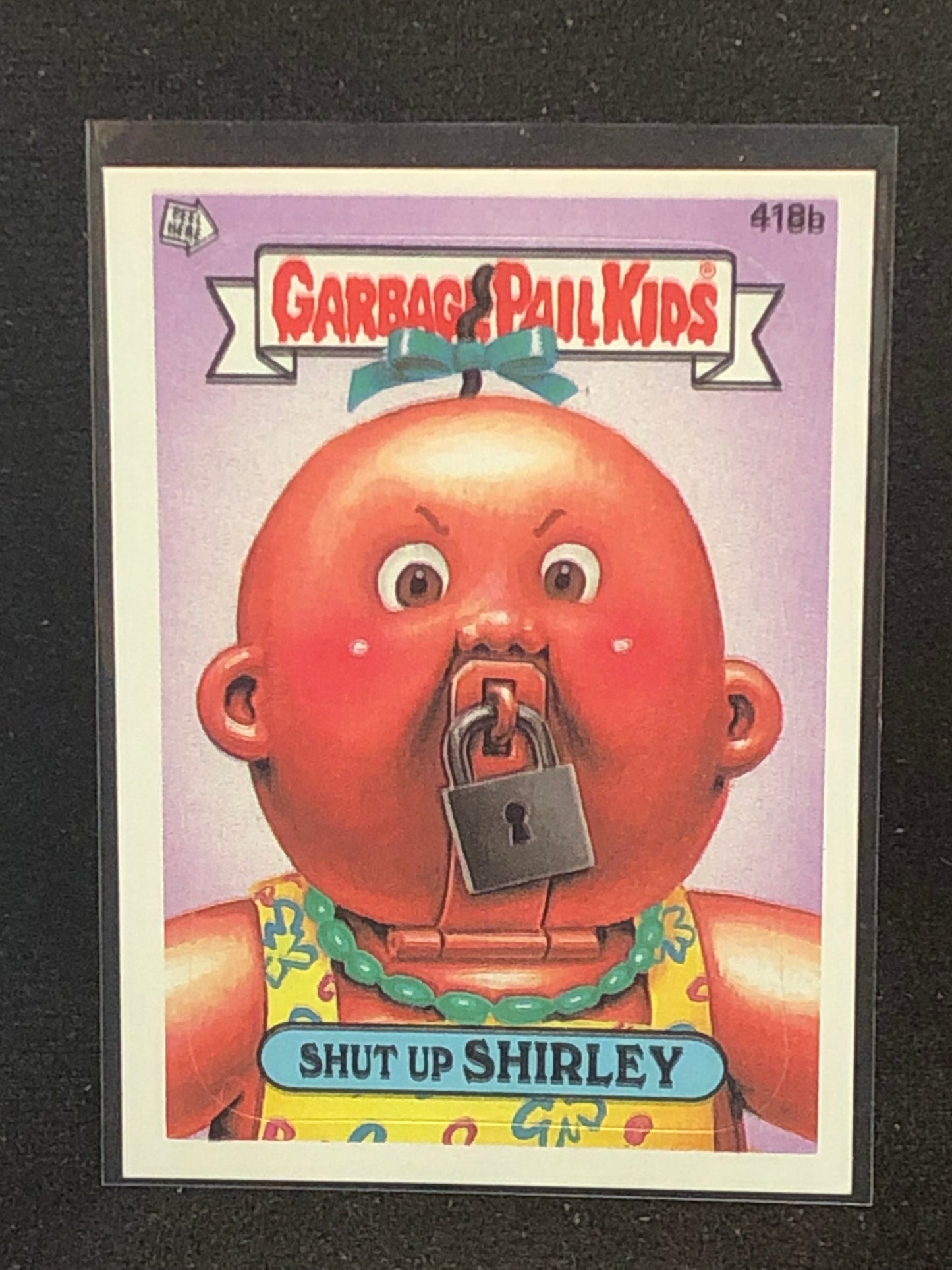 Garbage Pail Kids Original Series 11 (os11) 418b Shut Up Shirley