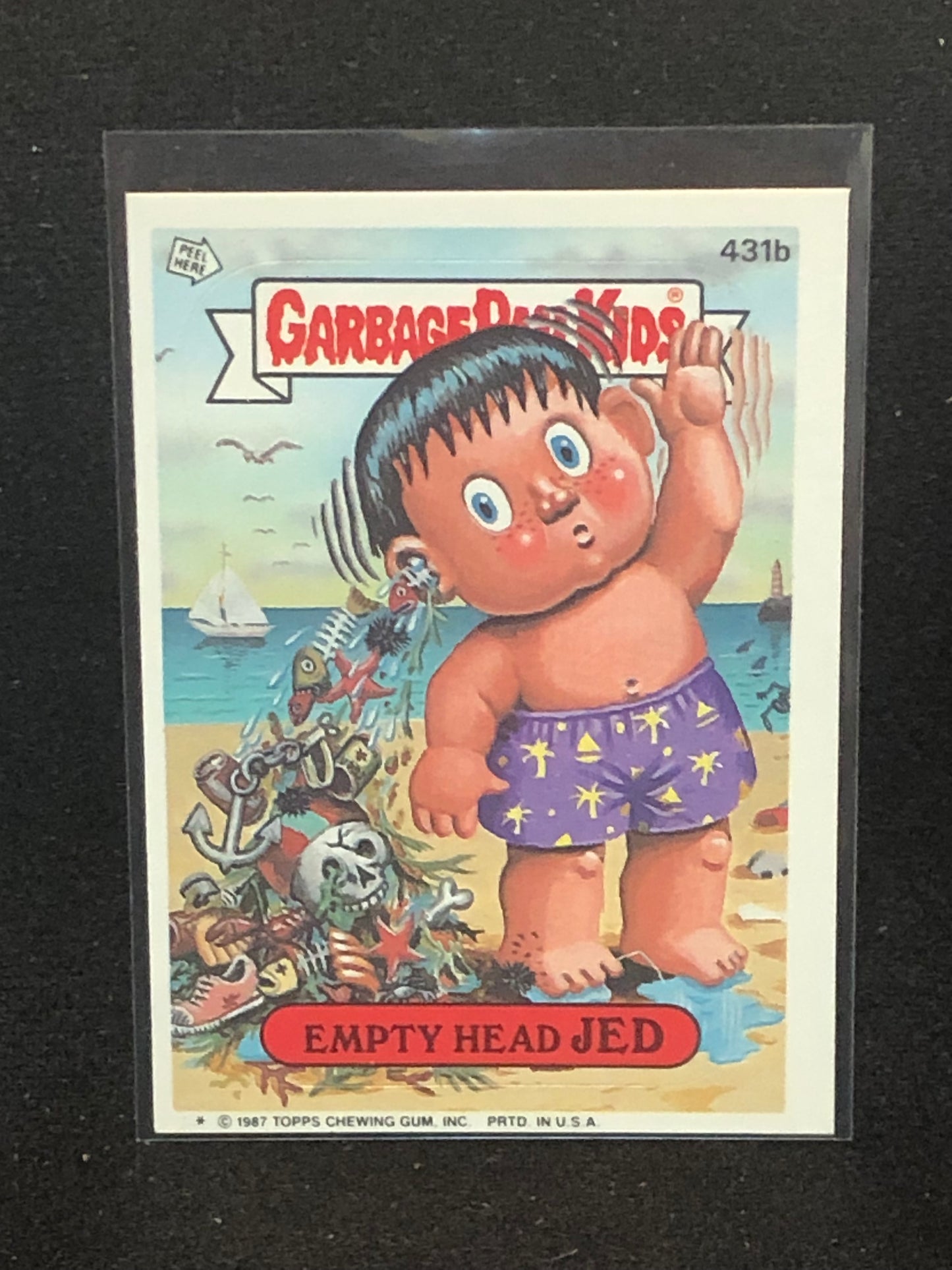Garbage Pail Kids Original Series 11 (os11) 431b Empty Head Jed