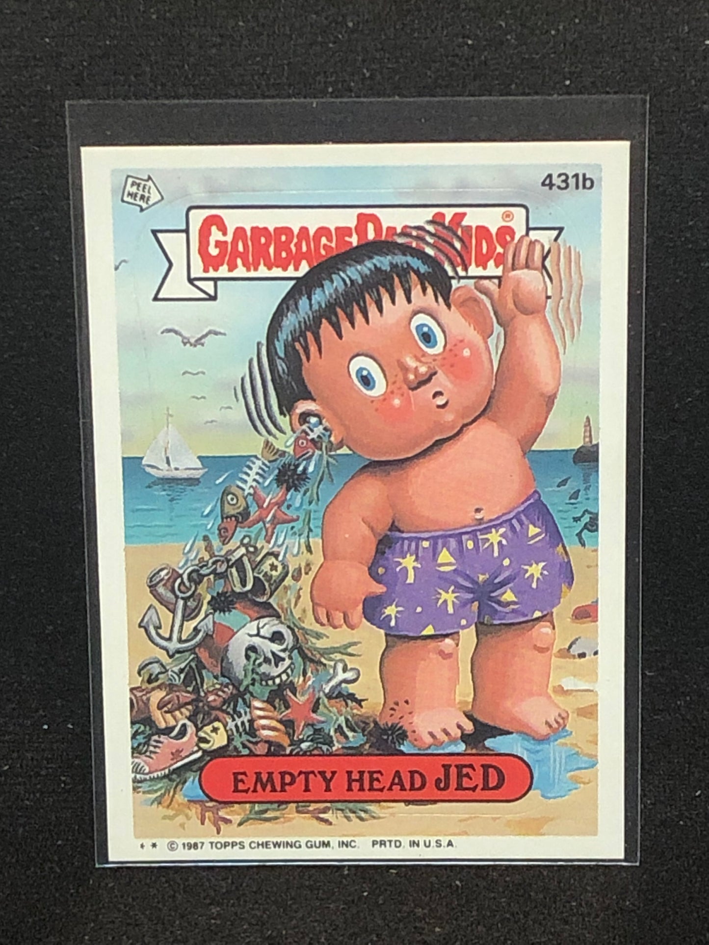 Garbage Pail Kids Original Series 11 (os11) 431b Empty Head Jed