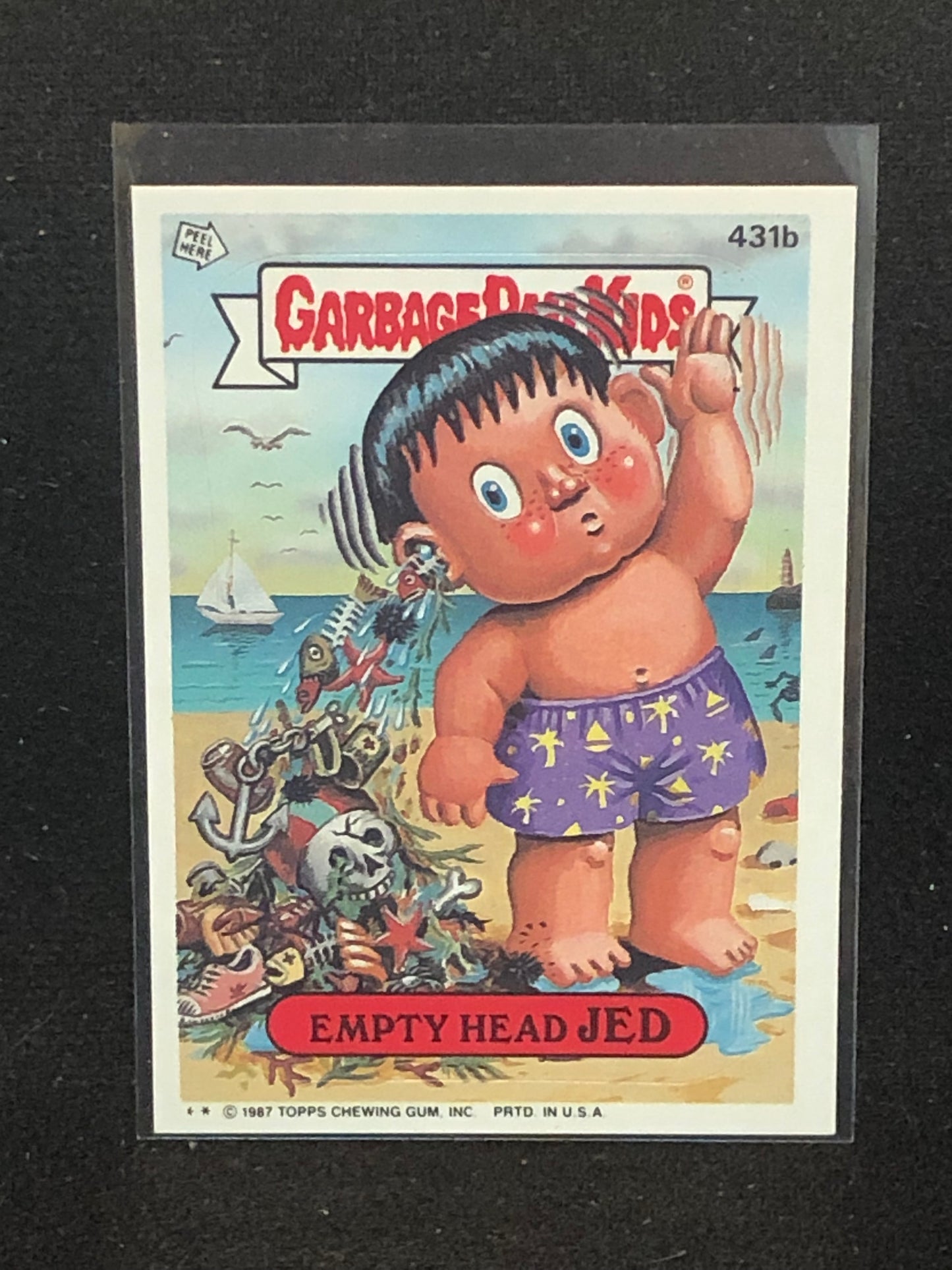 Garbage Pail Kids Original Series 11 (os11) 431b Empty Head Jed