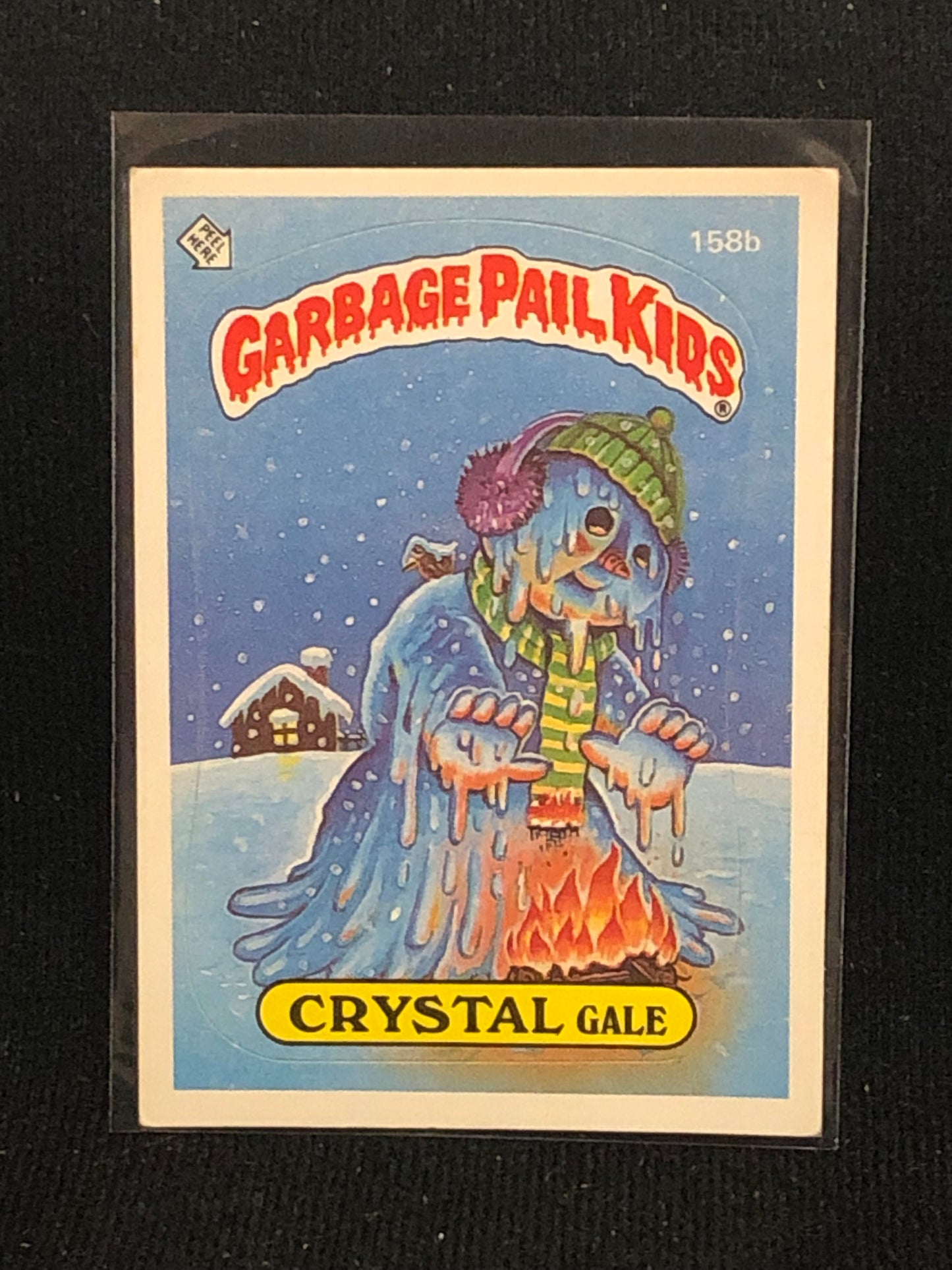 Garbage Pail Kids Original Series 4 (os4) 158b Crystal Gale