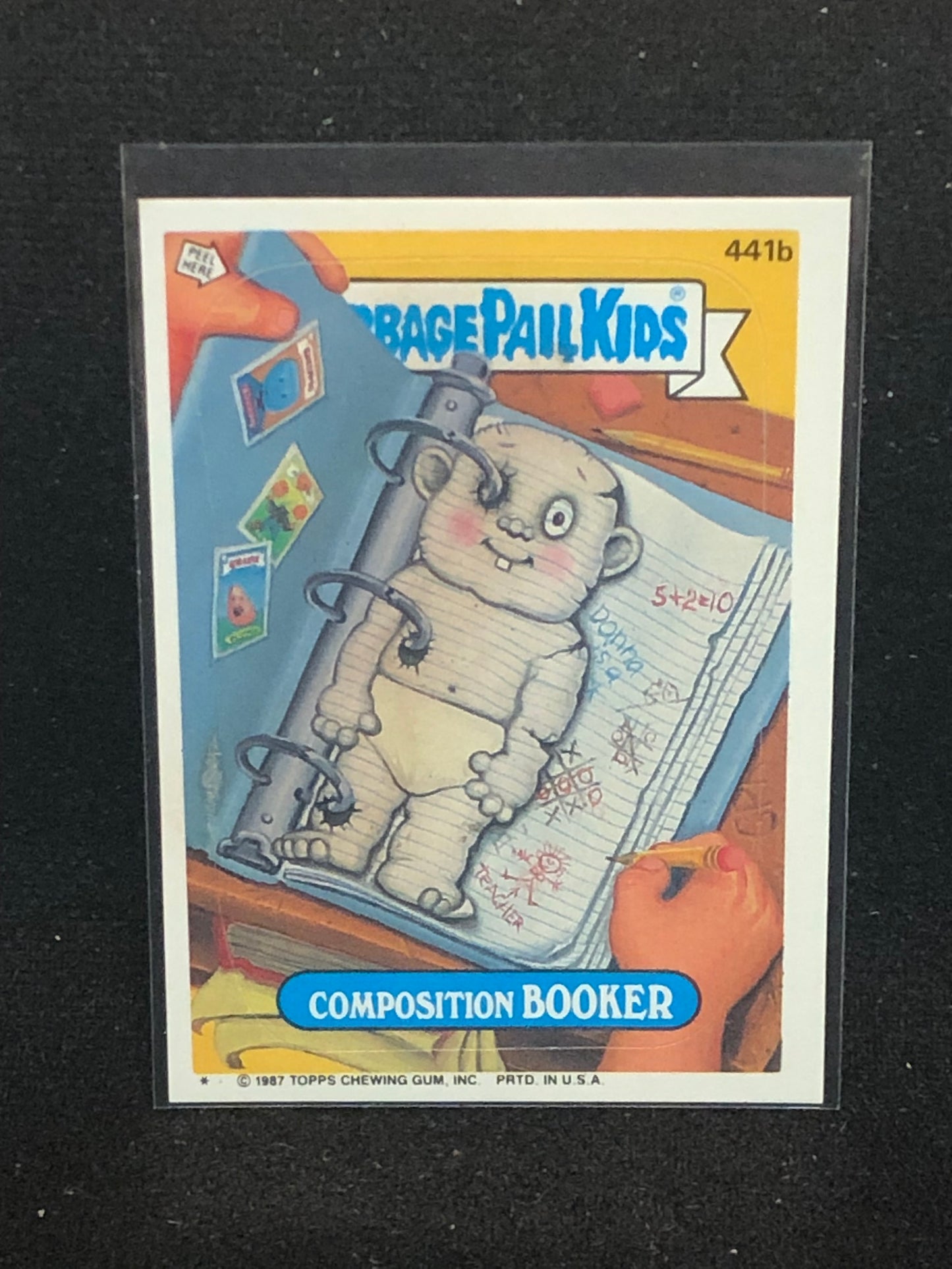 Garbage Pail Kids Original Series 11 (os11) 441b Composition Booker