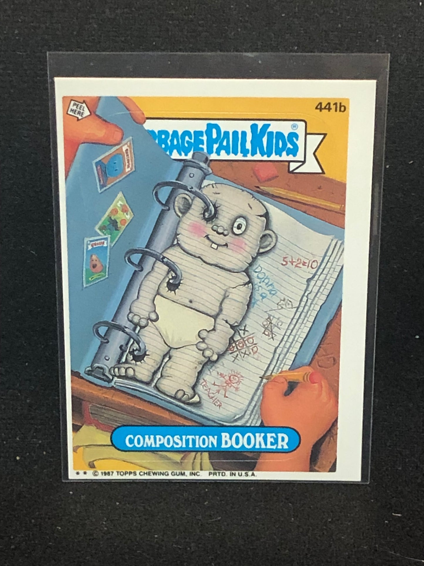 Garbage Pail Kids Original Series 11 (os11) 441b Composition Booker